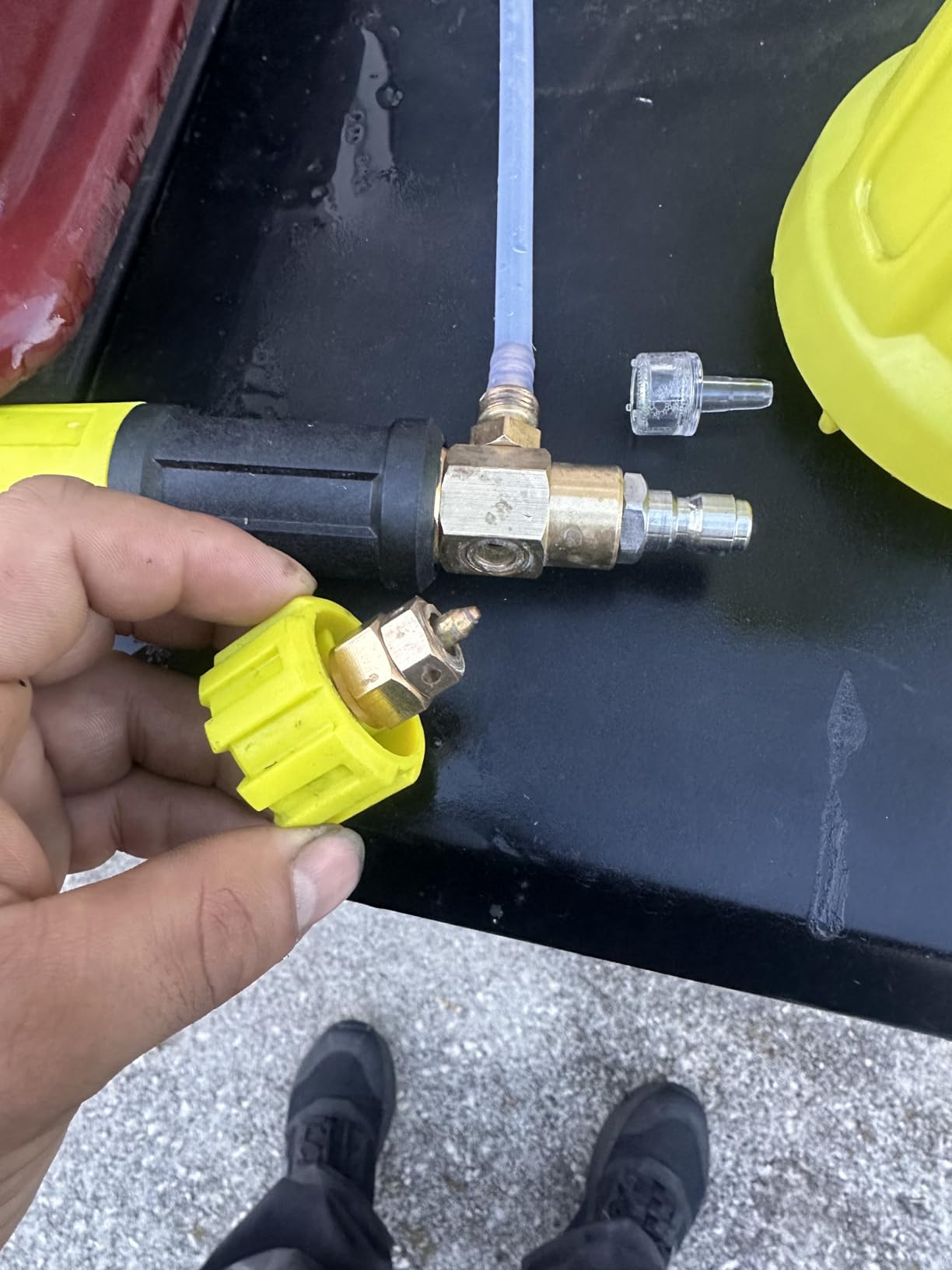 M MINGLE Pressure Washer Gun with Foam Cannon & Dual Connector Accessory | Car Wash Foam Gun Kit with 1/4 Inch Quick Connector, 5 Pressure Washer Nozzle Tips customer photo 1
