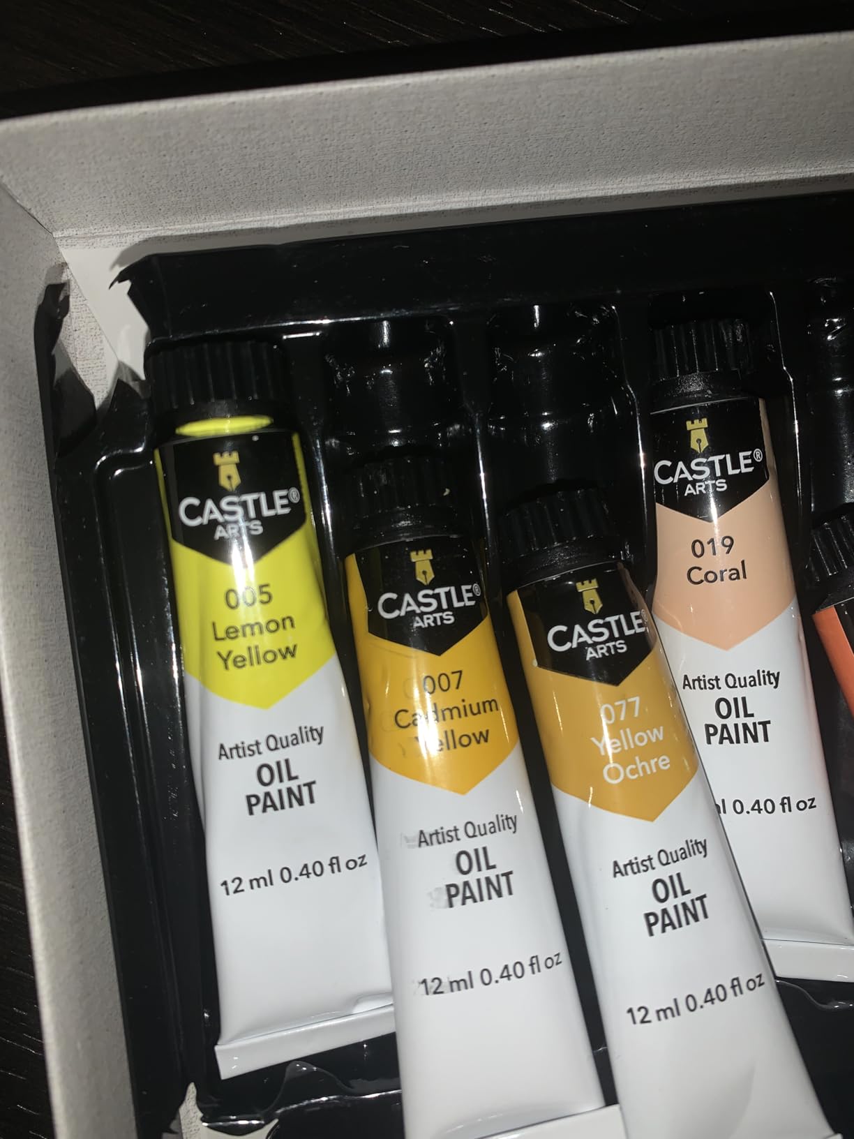 Castle Art Supplies 24 X 12ML Oil Paint Set | Great Value Set for Adult Artists, Beginners and Advanced | Vibrant Variety of Smooth-to-Use Colors | in Impressive Presentation Box with Tutorial (New) customer photo 1