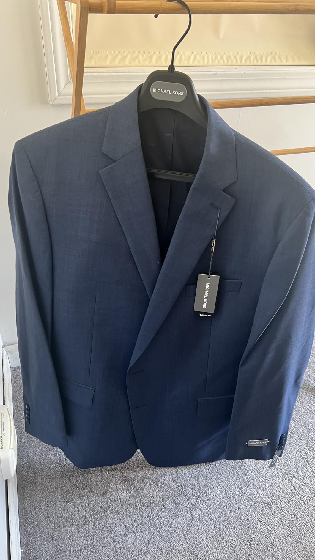Michael Kors Men's 3-Piece Classic Fit Suit Separates | Jackets | Weddings & Formal Events (Pants & Vests Sold Seperately) customer photo 1