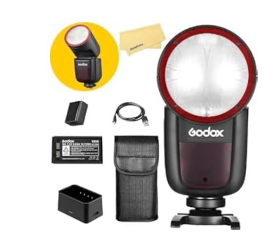 Godox V1-N Camera Flash Speedlight for Nikon | 76Ws 2.4G TTL 1/8000 HSS, 480 Full Power Flashes, 1.5s Recycle Time, 10 Levels LED Modeling Lamp customer photo 2