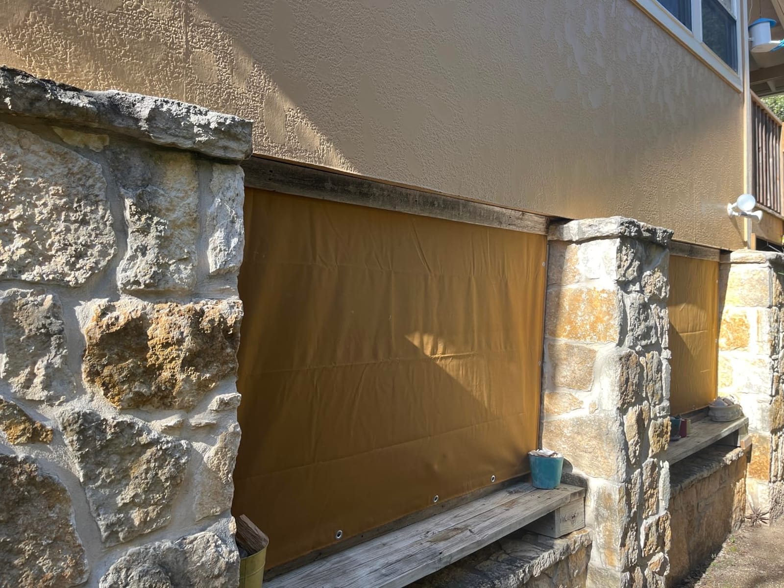FoundGo 6x8ft Canvas Tarp 22 Mil Tarps 14 oz Canvas Tarpaulin Heavy Duty Cloth Water/UV Resistant Cover with Rustproof Grommets & Ropes for Cars,Roofs,Boats,Camps,Sunshades,Moisture Barrier -Tan customer photo 2