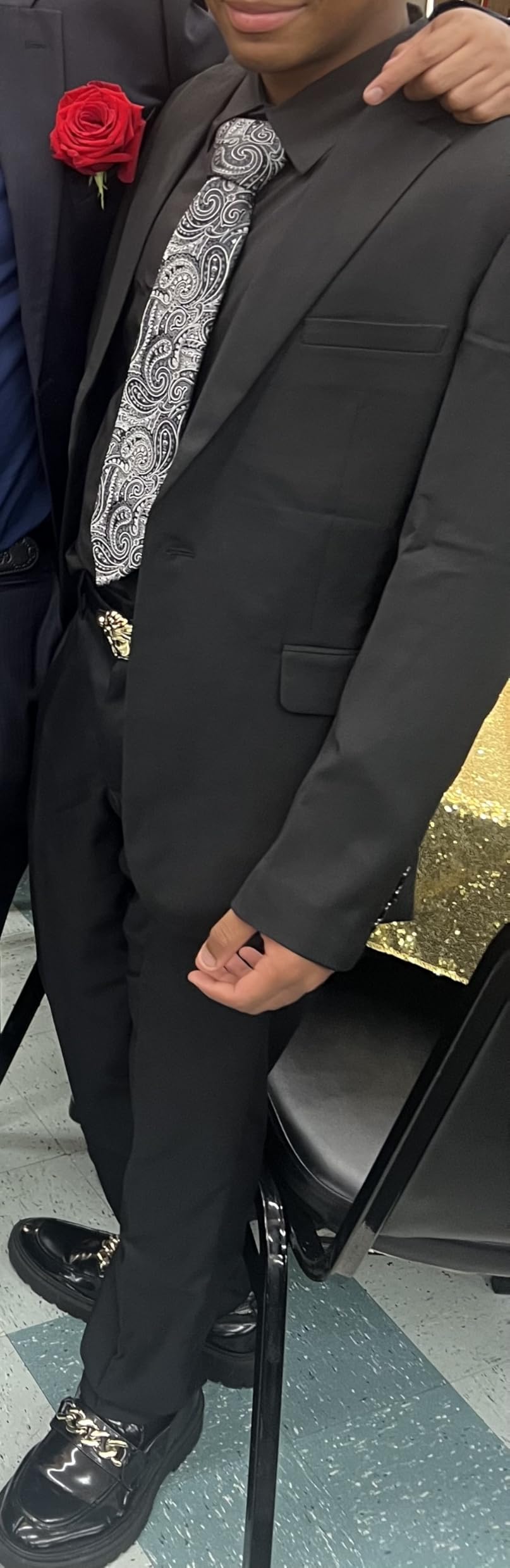 MAGE MALE Men's One Button Suit Jacket Elegant Solid Color Blazers Slim Fit Lightweight Sport Coats Blazer customer photo 2