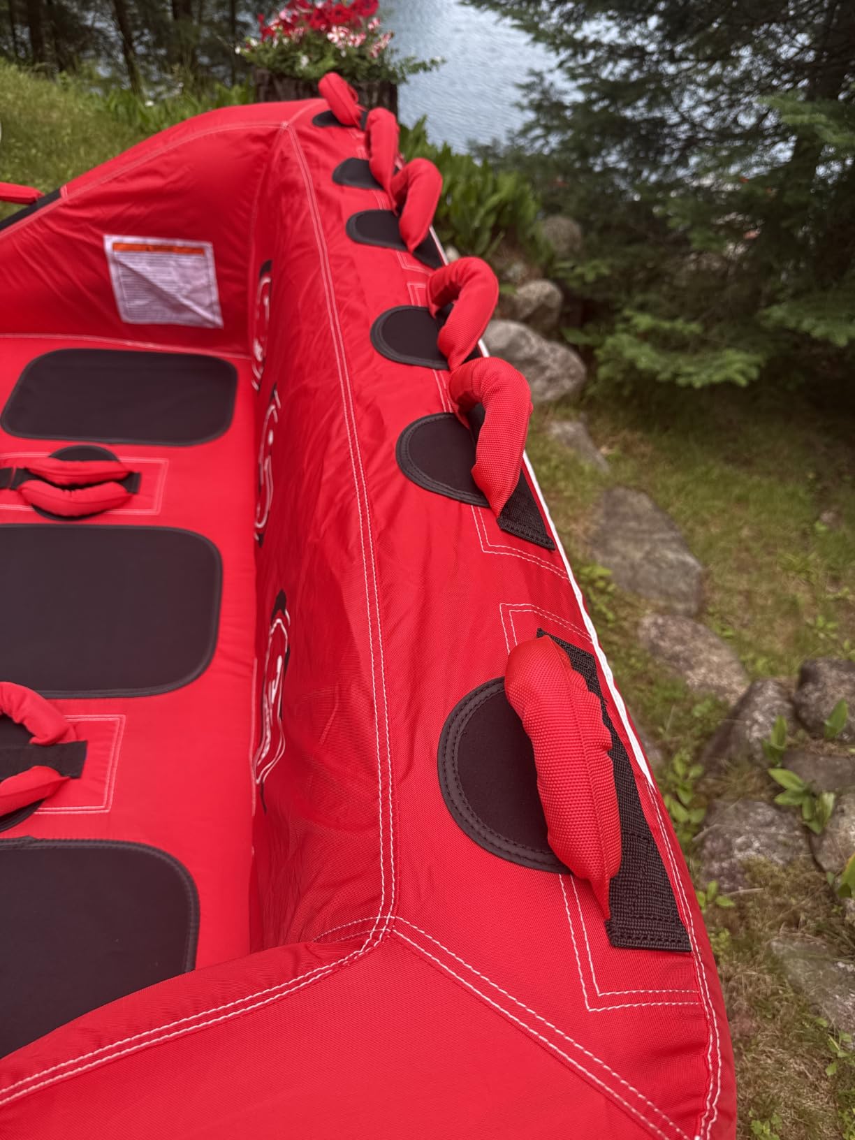 Towable Tubes for Boating 2-3 Person, Front/Back Tow Points Sofa Style Boat Tubes and Towables, Holds 340-510 lbs Large Capacity, Premium Nylon Cover for Adults customer photo 1