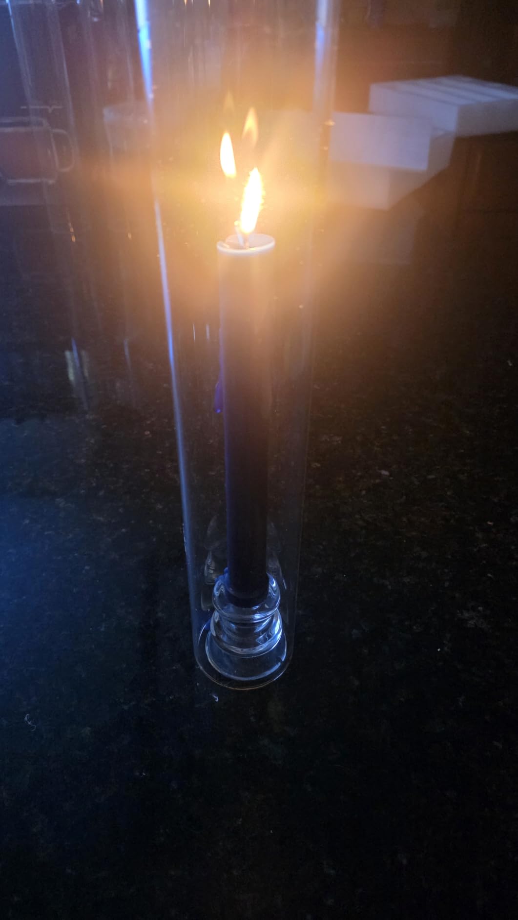 Volens Hurricane Glass Candle Holders- Set of 6 Candlestick Holders 14