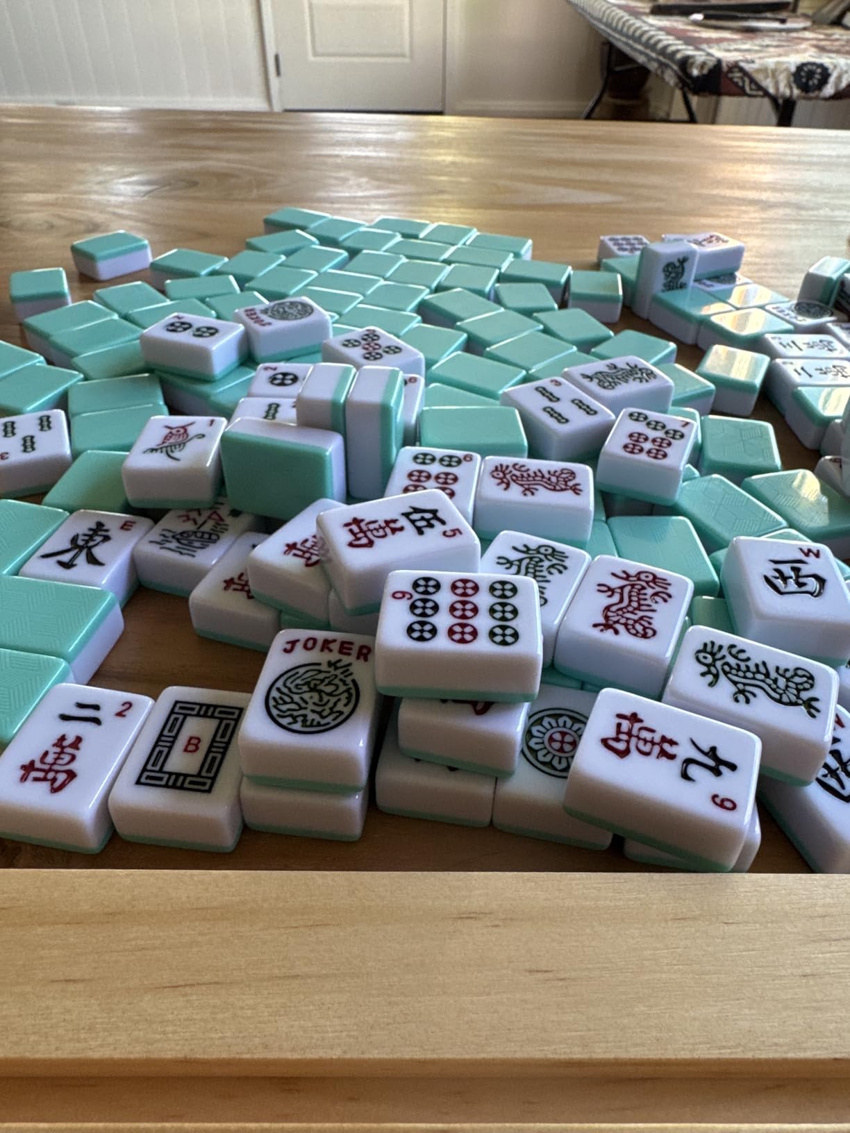 Yellow Mountain Imports American Mahjong Set, Indigo Tides - Blue Soft Case customer photo 2