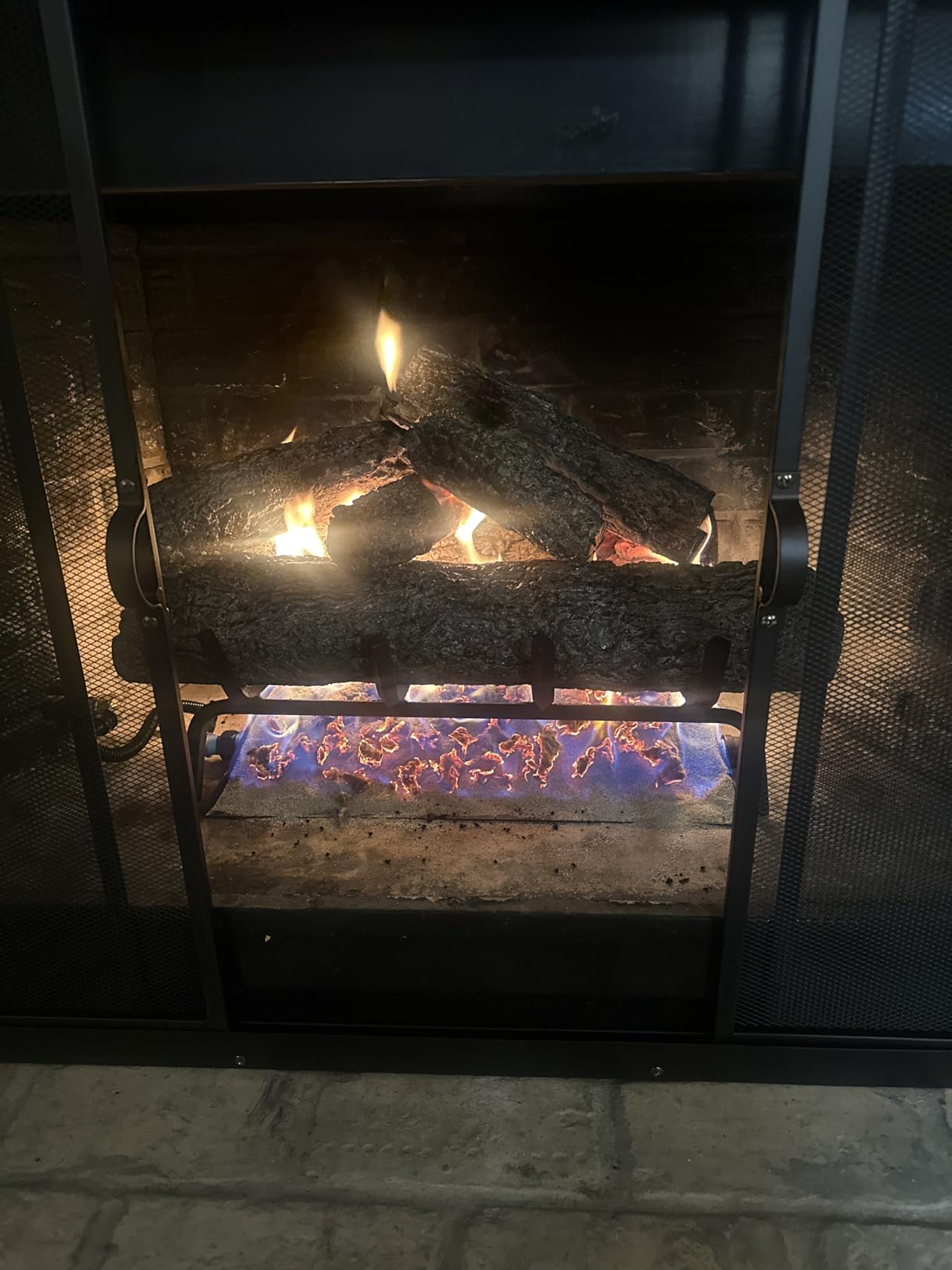 Real Fyre Live Oak 30-Inch Vented Natural Gas Log Set - Burner, Grate, Glowing Embers & Gas Connection Kit customer photo 1