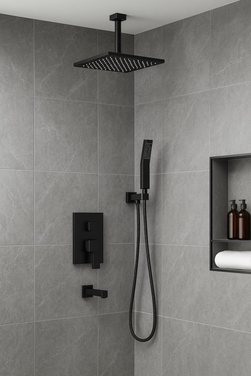 Thermostatic Shower System with Body Jets, STARBATH 12