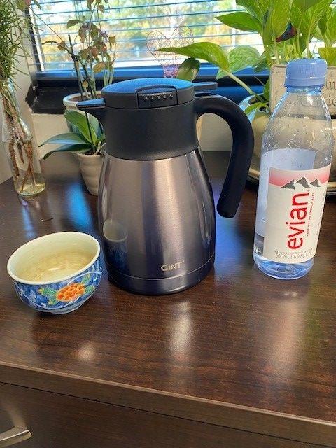 74Oz Thermal Coffee Carafe, Insulated Stainless Steel Coffee Carafes for Keeping Hot/Double Walled Vacuum Thermal Carafe (Silver, 2.2L) customer photo 1