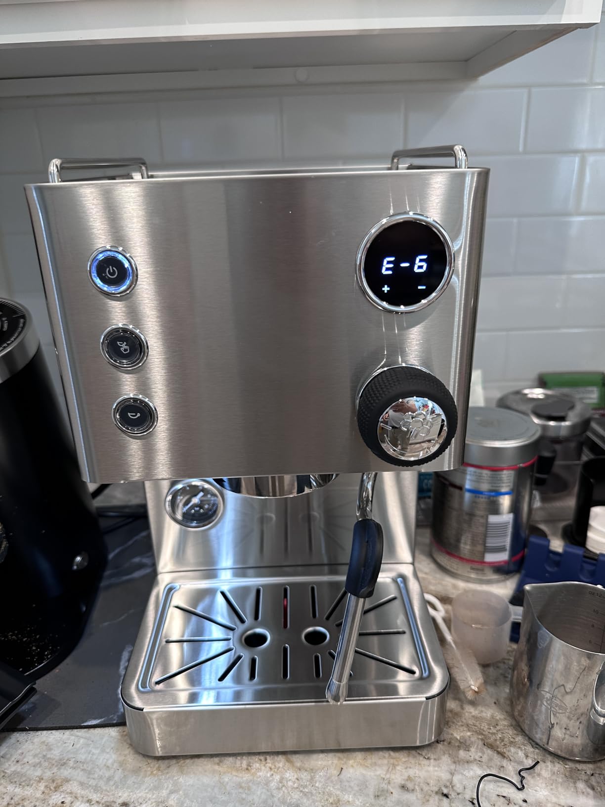 Turin Legato Espresso Machine | 58mm Portafilter, PID Temperature Control, Dual Boiler-Thermoblock System, Stainless Steel customer photo 2