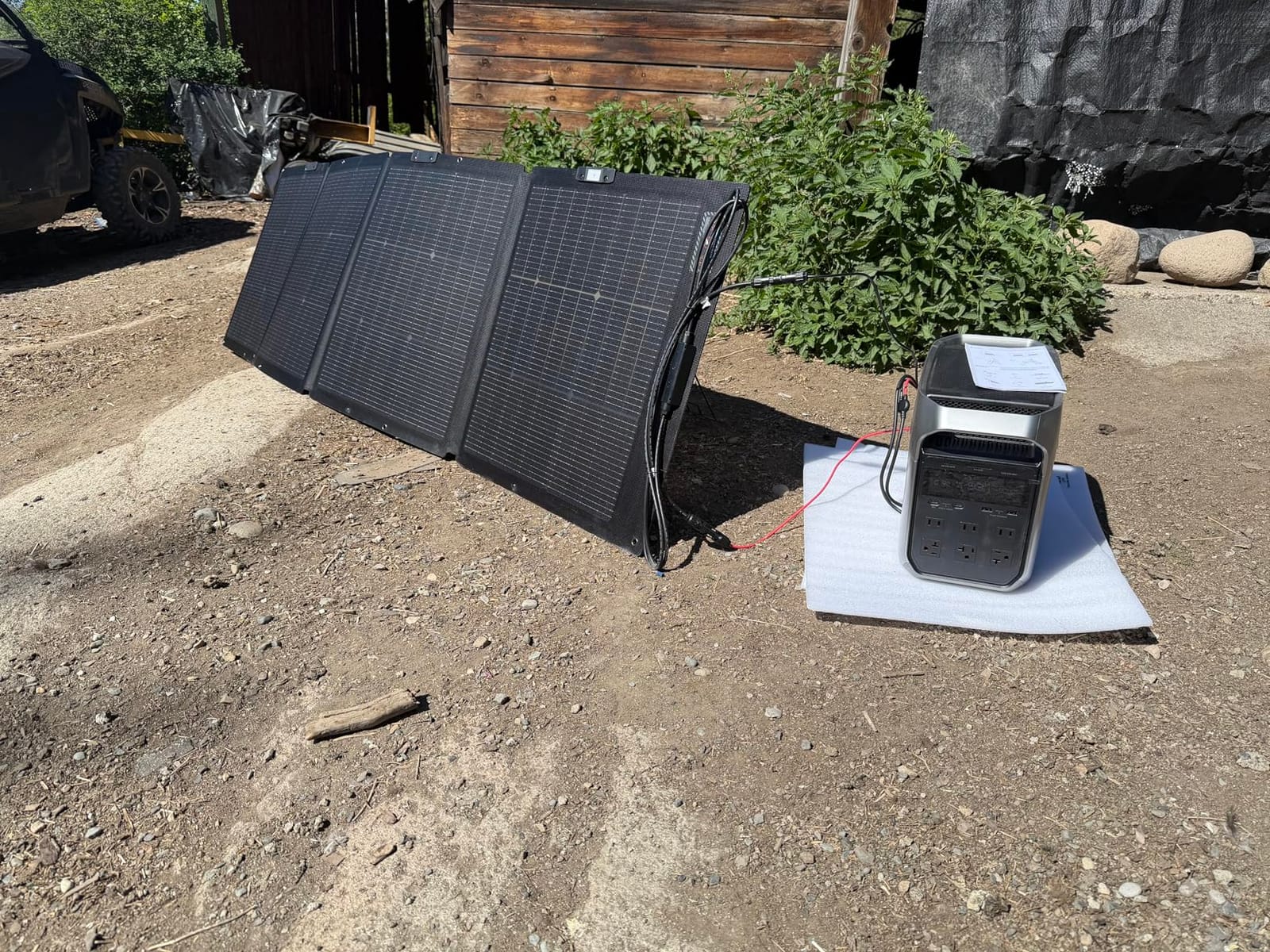 EF ECOFLOW Solar Generator DELTA 3 Plus with 220W Bifacial Panel, 1024Wh | LFP (LiFePO4) Battery, 1800W AC/140W USB-C Output, Portable Power Station for Home Backup Power, Camping & RVs customer photo 1