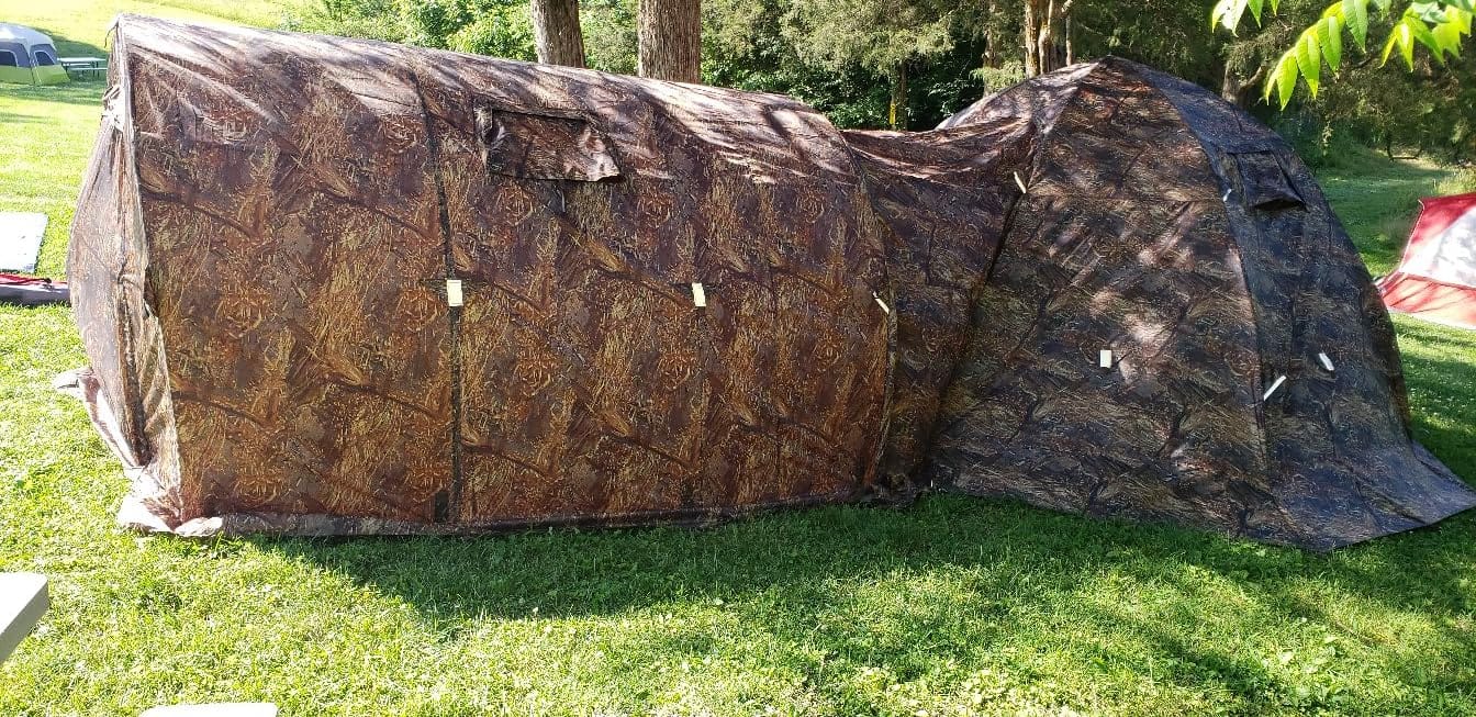 RBM Outdoors Double-Layer Hot Tent with Stove Jack, 4 Season Shelter | Fast Umbrella Setup, Double Wall Winter Camping Tents, Extreme Cold Weather, Ice Fishing, Hunting, Expedition & Basecamp customer photo 2