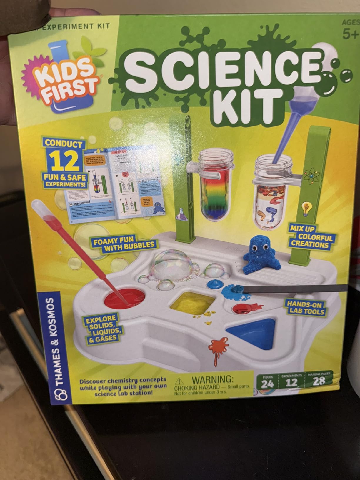 Thames & Kosmos Kids First Science Kit | STEM Learning, Intro to Chemistry for Ages 5+ | Safe & Educational Lab Setup with 20+ Durable Tools, 12 Experiments | Explore Lab Skills & Science Concepts customer photo 1