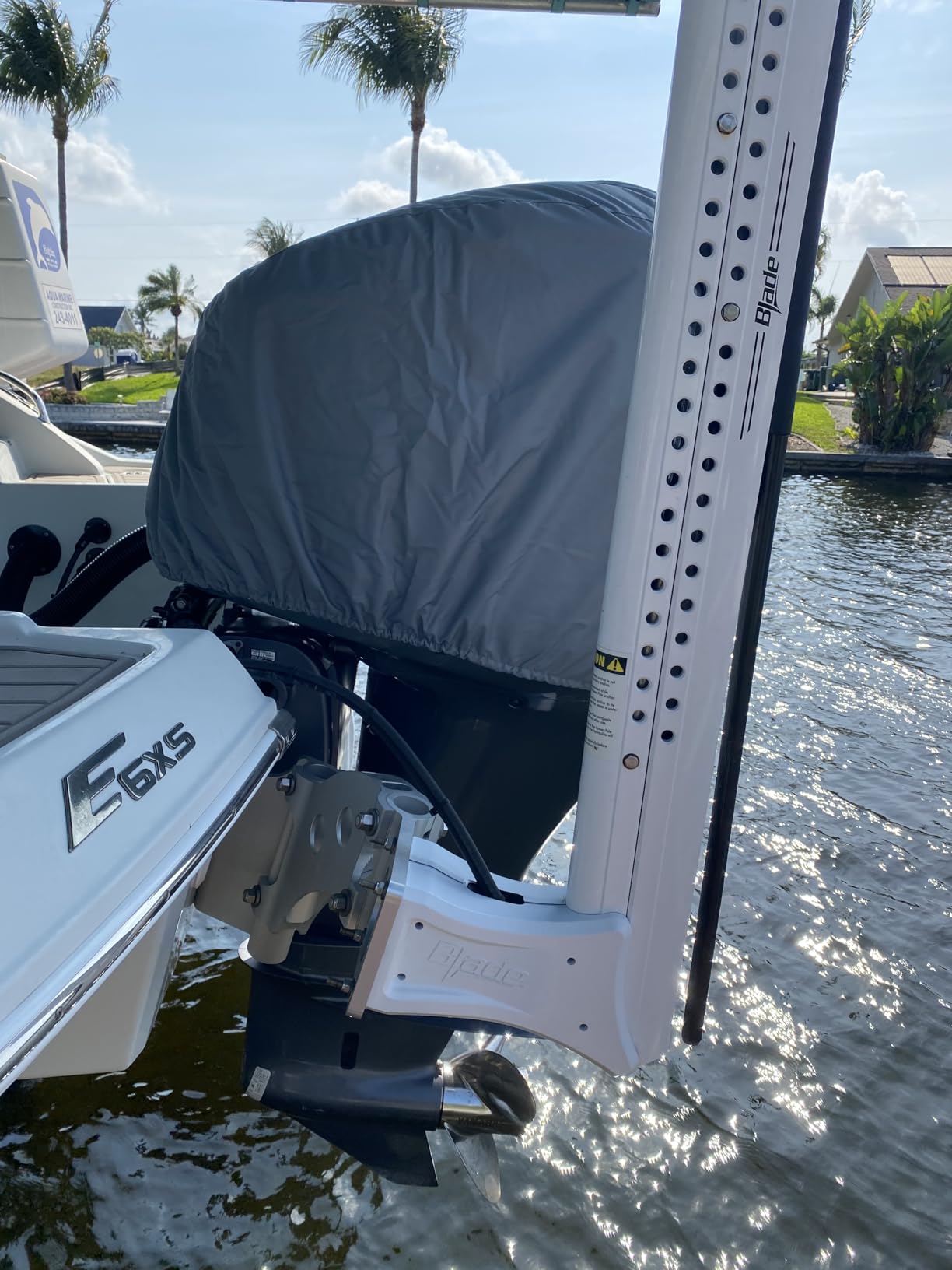 Outboard Motor Cover for Yamaha F150 F175 F200 B-Series, 600D Oxford Cotton | Waterproof Boat Engine Hood Cowling Cover for Yamaha 2015-2022 F150B F175B F200B Windproof Buckle, All Weather customer photo 1