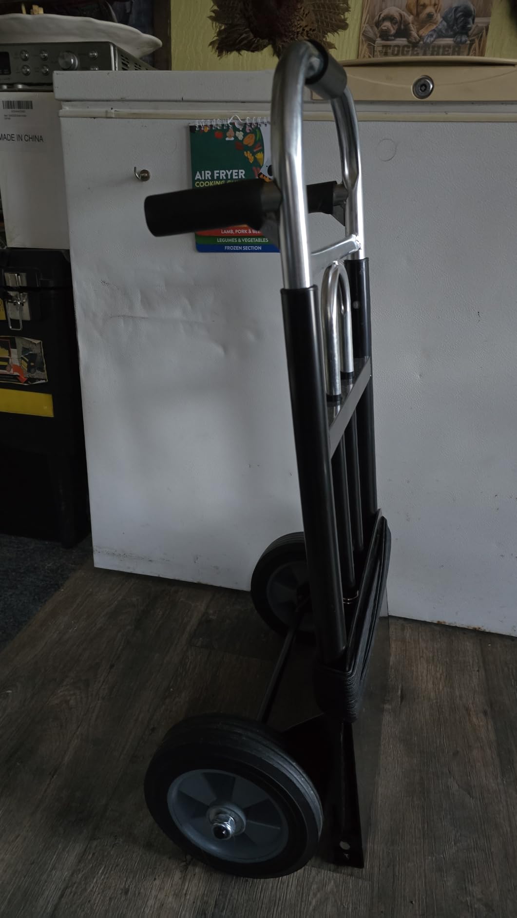 Folding Hand Truck Dolly - 600 LB Capacity, Heavy-Duty Wheels and Compact Design for Moving Heavy Loads customer photo 1