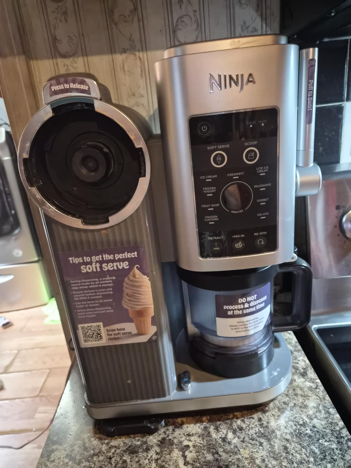 Ninja Creami Scoop & Swirl 13-in-1 Ice Cream and Soft Serve Maker, NC701 customer photo 1