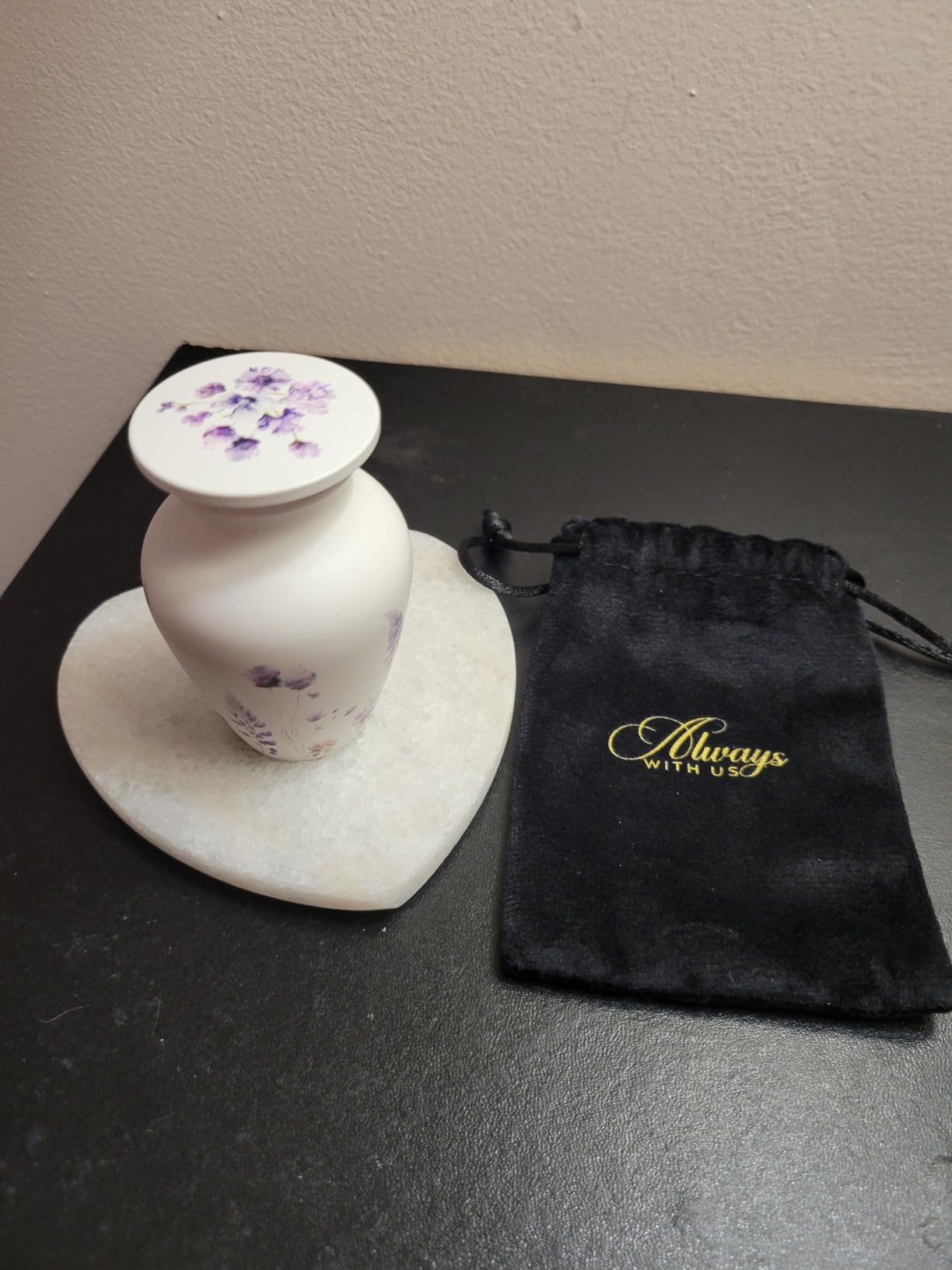 Cremation Urns for Human Ashes Adult Female - Handcrafted Keepsake - Wildflower Decorative Urn for Cremation, Funeral, Burial, Home customer photo 2