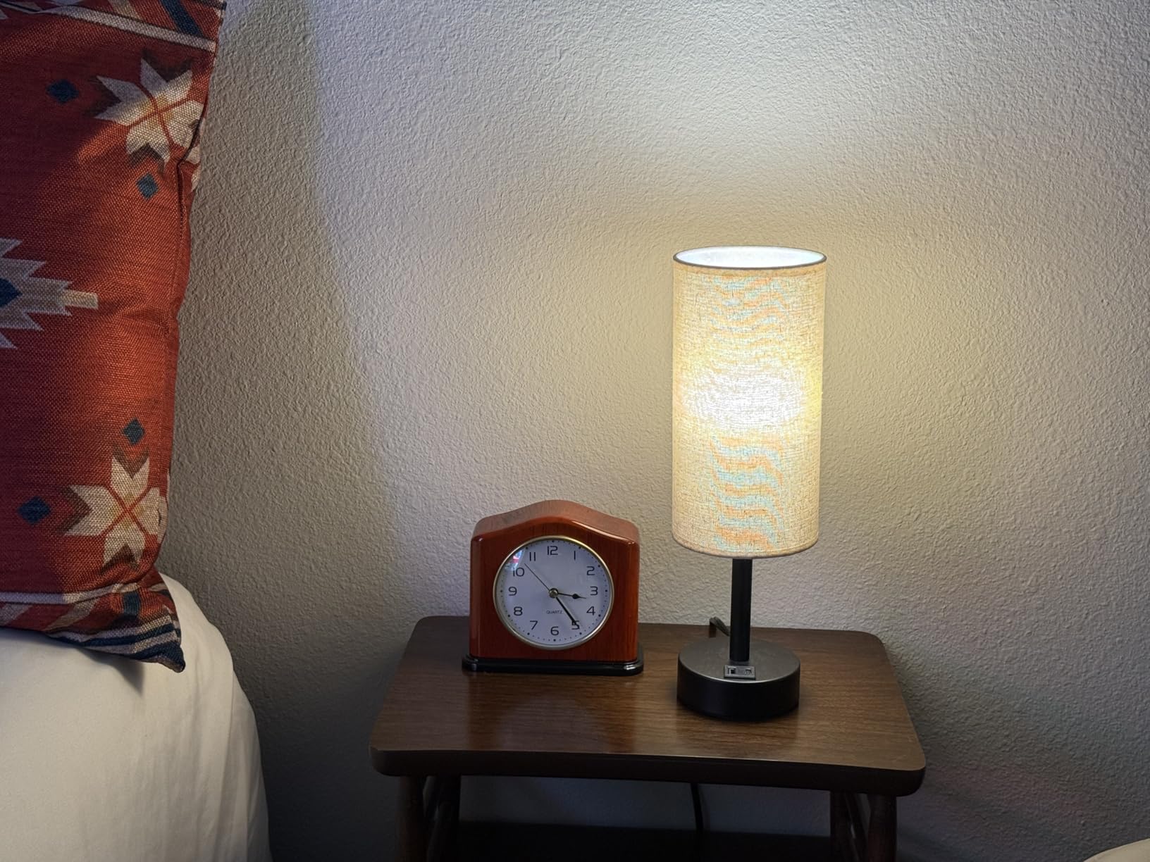 AYRELY Mantel Clock, Handcrafted Solid Wood Desk Clock with Silent Movement, Piano-Gloss Finish customer photo 1