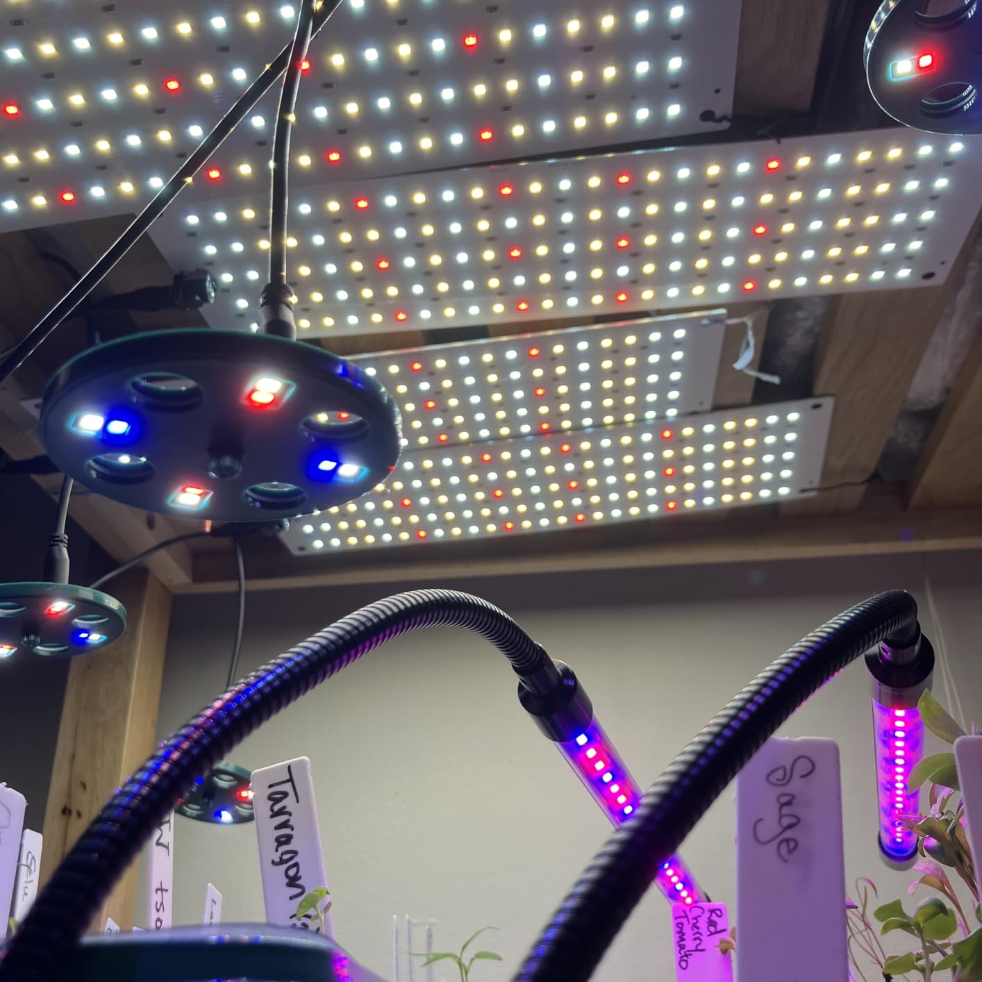 LBW Plant Grow Light, 540 LEDs Full Spectrum Plant Lights for Indoor Growing, Under Cabinet Grow Lamp with 4/8/12H Timer, 3 Lighting Modes, 10 Dimmable Levels, 4 Pack customer photo 2
