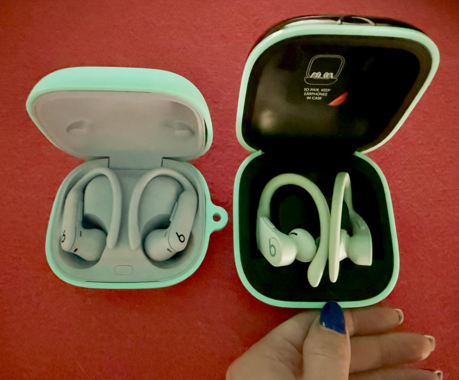 Beats Powerbeats Pro 2 - Wireless Noise Cancelling Workout Earbuds with Secure-Fit Earhooks, Up to 45-Hour Battery with Charging Case, Sweat & Water Resistant, Heart Rate Monitoring - Quick Sand customer photo 2