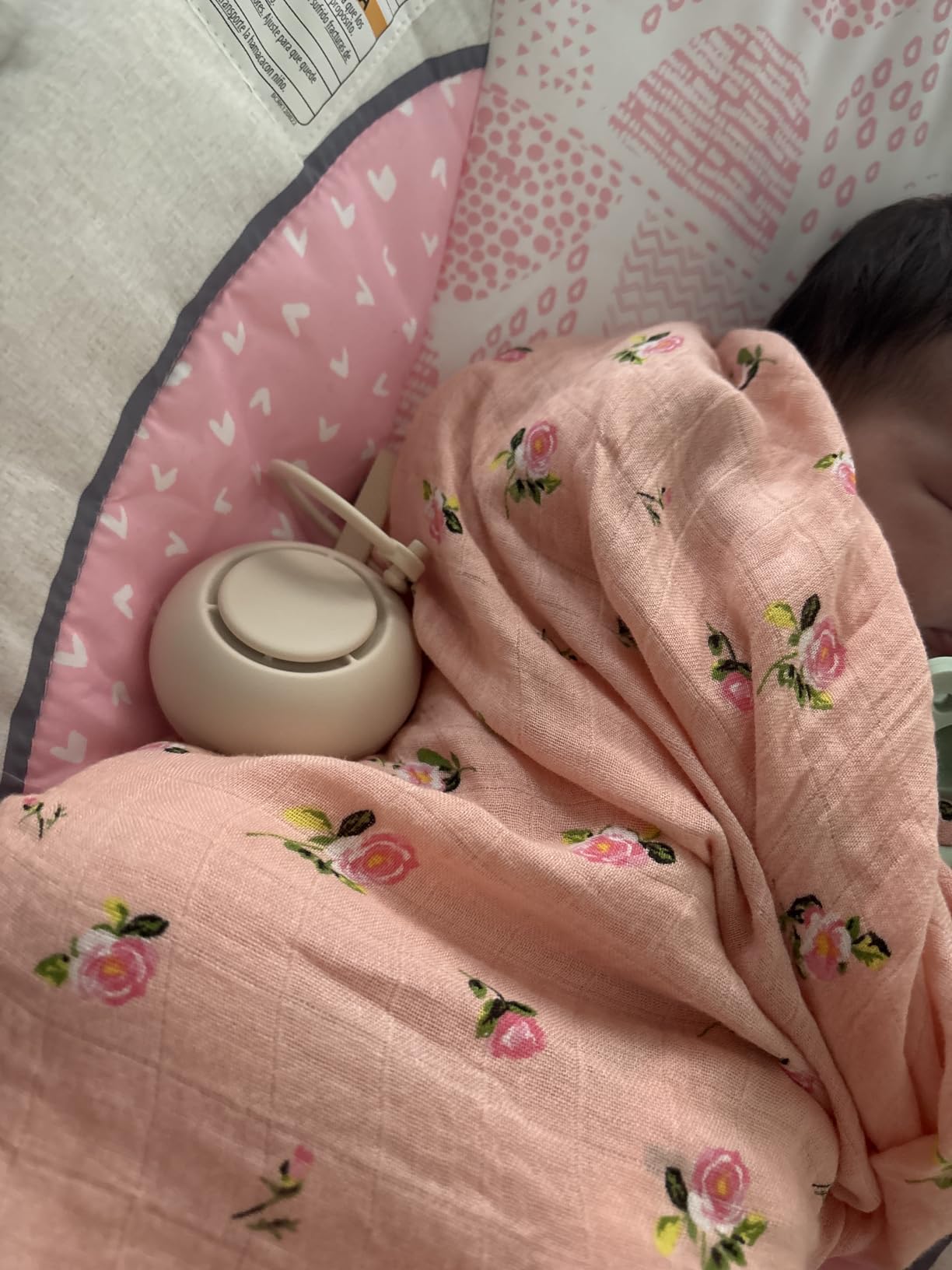 Portable Baby Sound Machine [White Noise for Babies Kids Adults][Timer Function][20 Soothing Sounds][Sleep Soother] 15 Hours Battery Life, Travel, Registry, Gifts, Shower, Clips on Baby Stroller customer photo 2