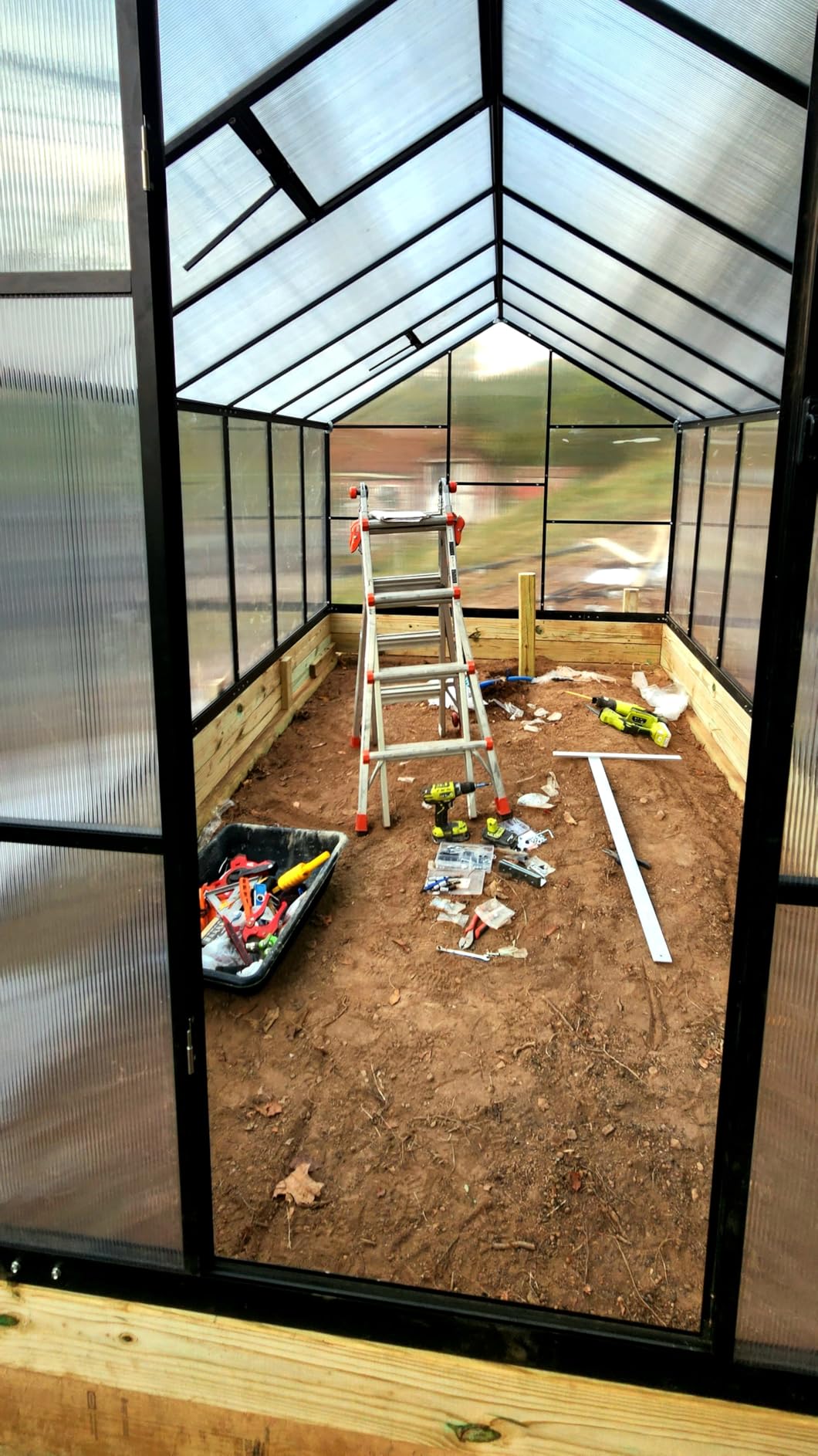 6x4FT Greenhouse with Hygrometer, Windproof Warm Plant Green Houses | Heavy Duty Aluminum Frame Polycarbonate Greenhouses with Vent Window for Backyard Garden Vegetables Flowers Herbs Growing customer photo 2