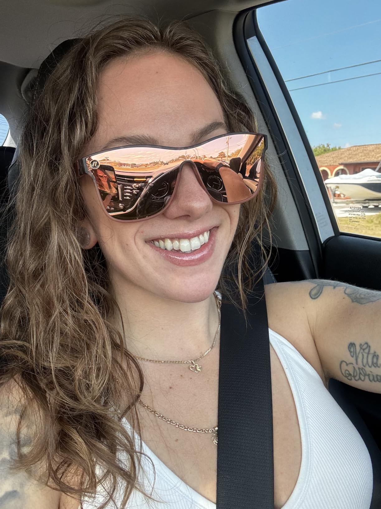 Millenia X2 - Polarized Sunglasses - Flat, Mirrored Lens - 100% UV Protection - For Men & Women customer photo 2