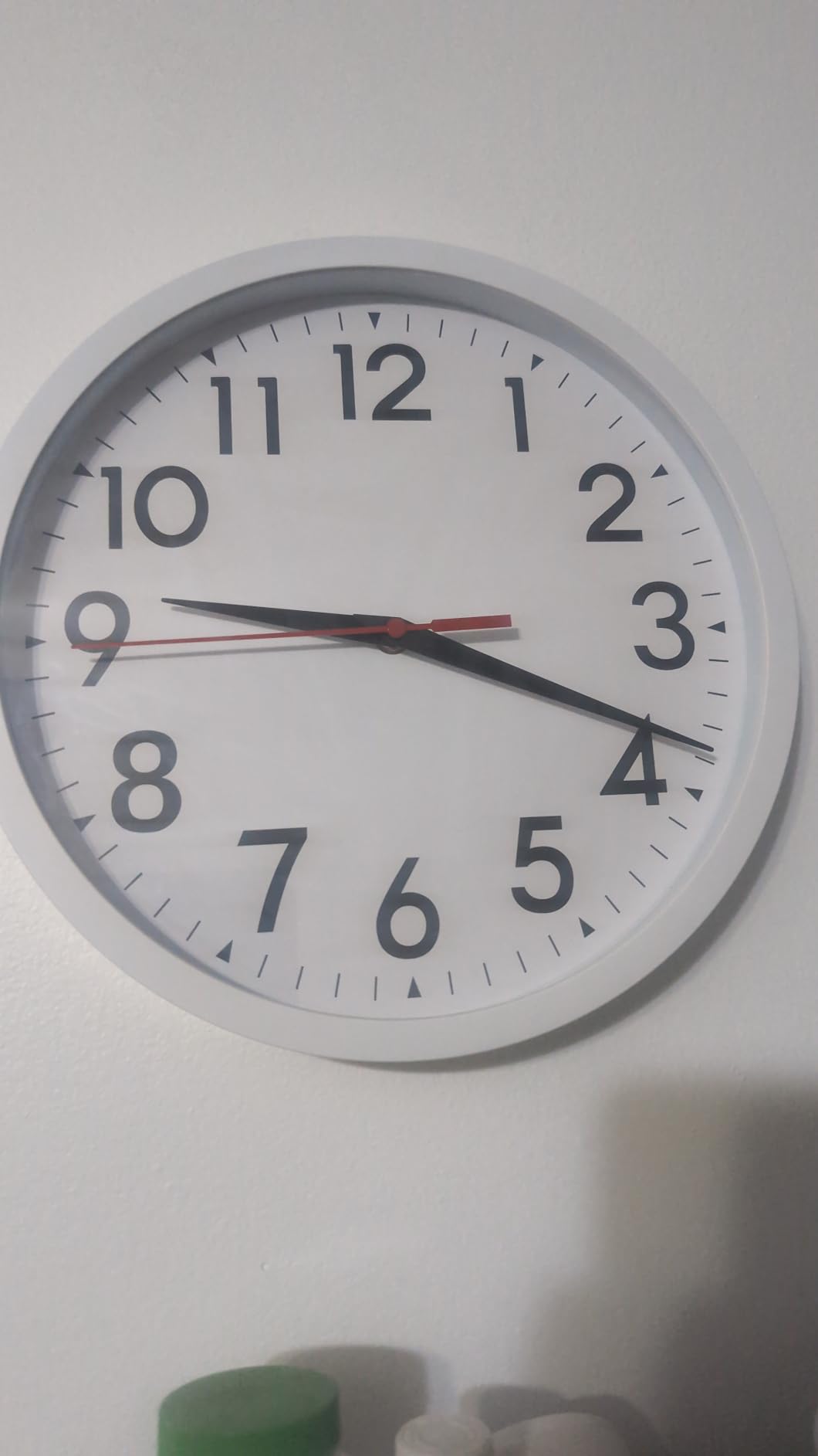 DAXSMY 10 Inch Atomic Wall Clock, Battery Operated Silent Non Ticking | Silver analog clock; large easy-read dial for outdoor, classroom, living room, bedroom & bathroom; 1AA battery (not included) customer photo 1