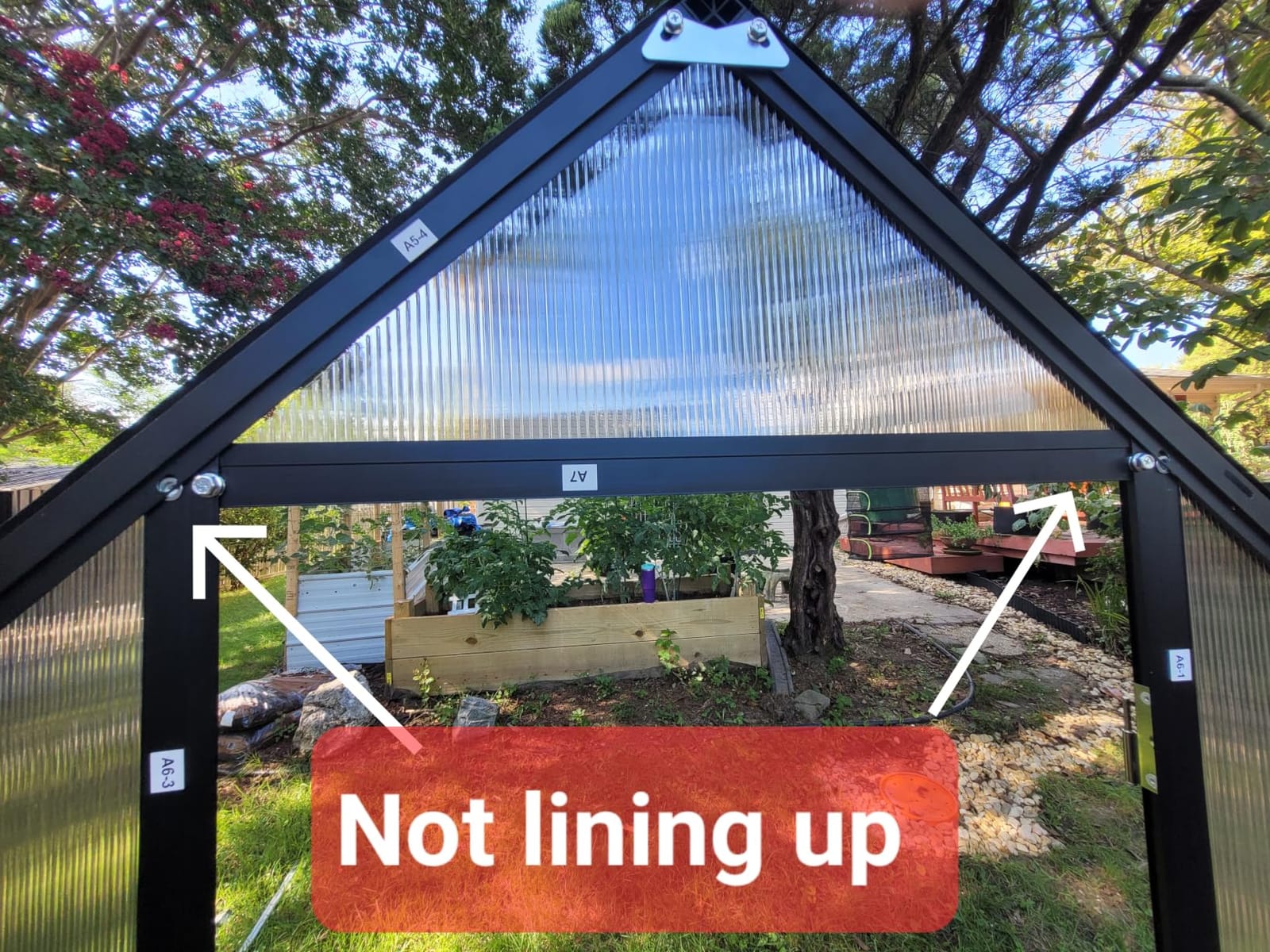 8x14 FT Greenhouse with Hygrometer, Windproof UV Protection Green Houses | Heavy Duty Aluminum Frame Polycarbonate Greenhouses Drainage Channel Roof Vent for Backyard or Garden Use customer photo 1
