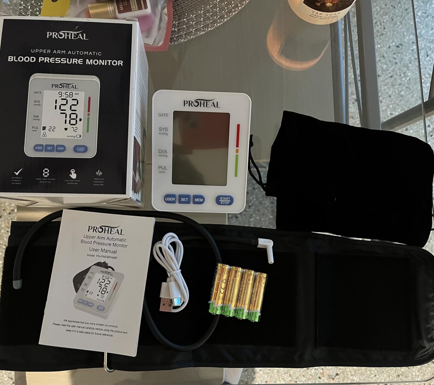 Talking Blood Pressure Monitor for Seniors and Low Vision - Hear Your Numbers Aloud - Automatic Upper Arm Cuff, Large Backlit Display, 3 User Memory, Carry Bag and Batteries Included customer photo 1