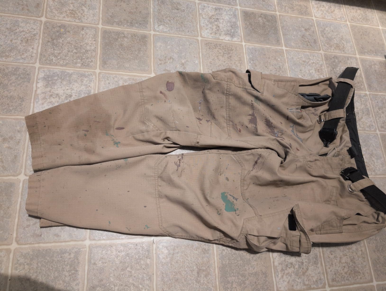 Men's Cargo Tactical Construction Work Pants - Ripstop Waterproof Lightweight customer photo 2