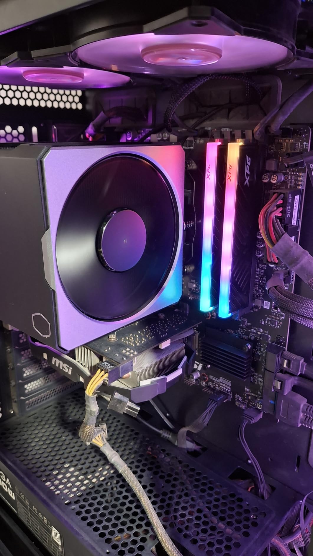 Cooler Master Hyper 612 APEX SCHP CPU Air Cooler, Single-Tower Dual PWM Fan | AMD AM5/AM4 & Intel LGA1851/1700 Support Cooler, 6 SCHP, Quiet Cooling. Dual Mobius 120P PWM Fans, 159mm, Easy Installation customer photo 1