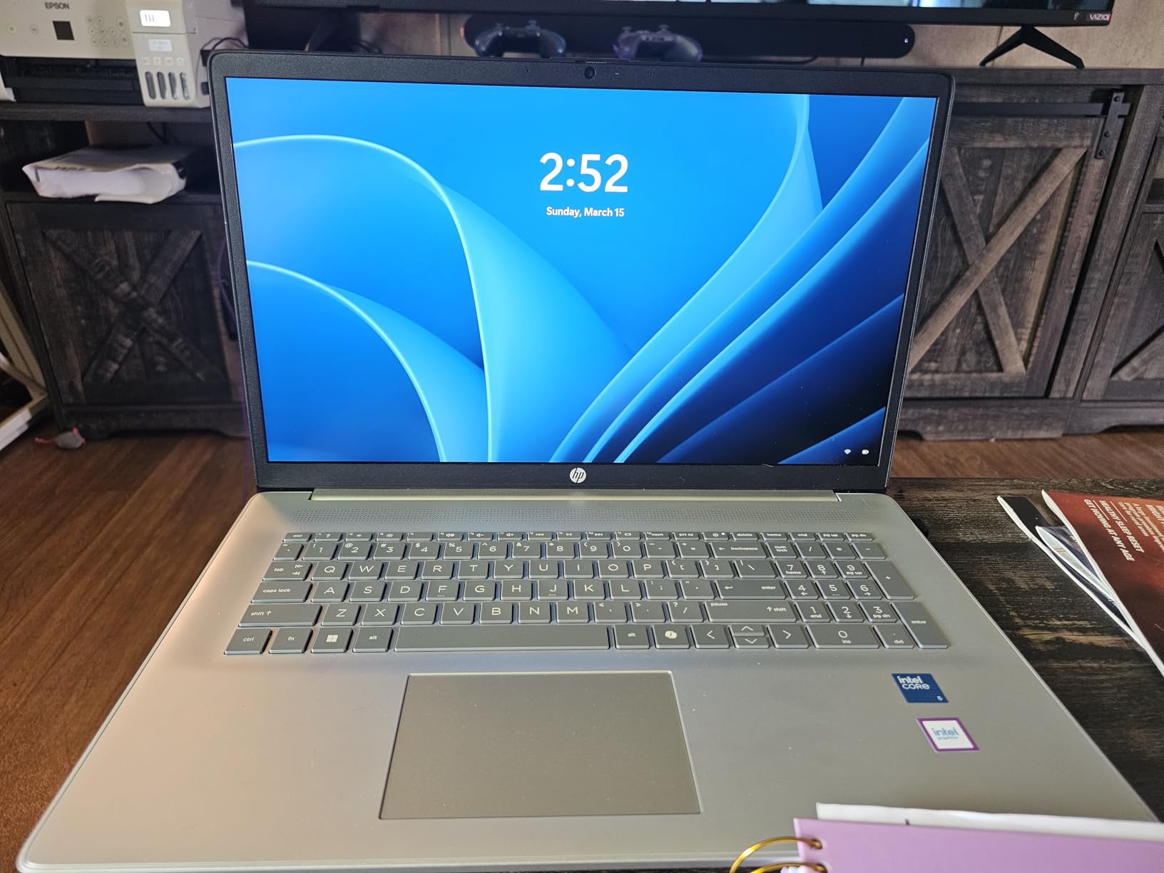 HP 17.3 inch Laptop, FHD Display, Intel Core i5-1334U, 16 GB RAM, 512 GB SSD, Intel Iris Xe Graphics, Windows 11 Home, Natural Silver, 17-cn3399nr customer photo 1