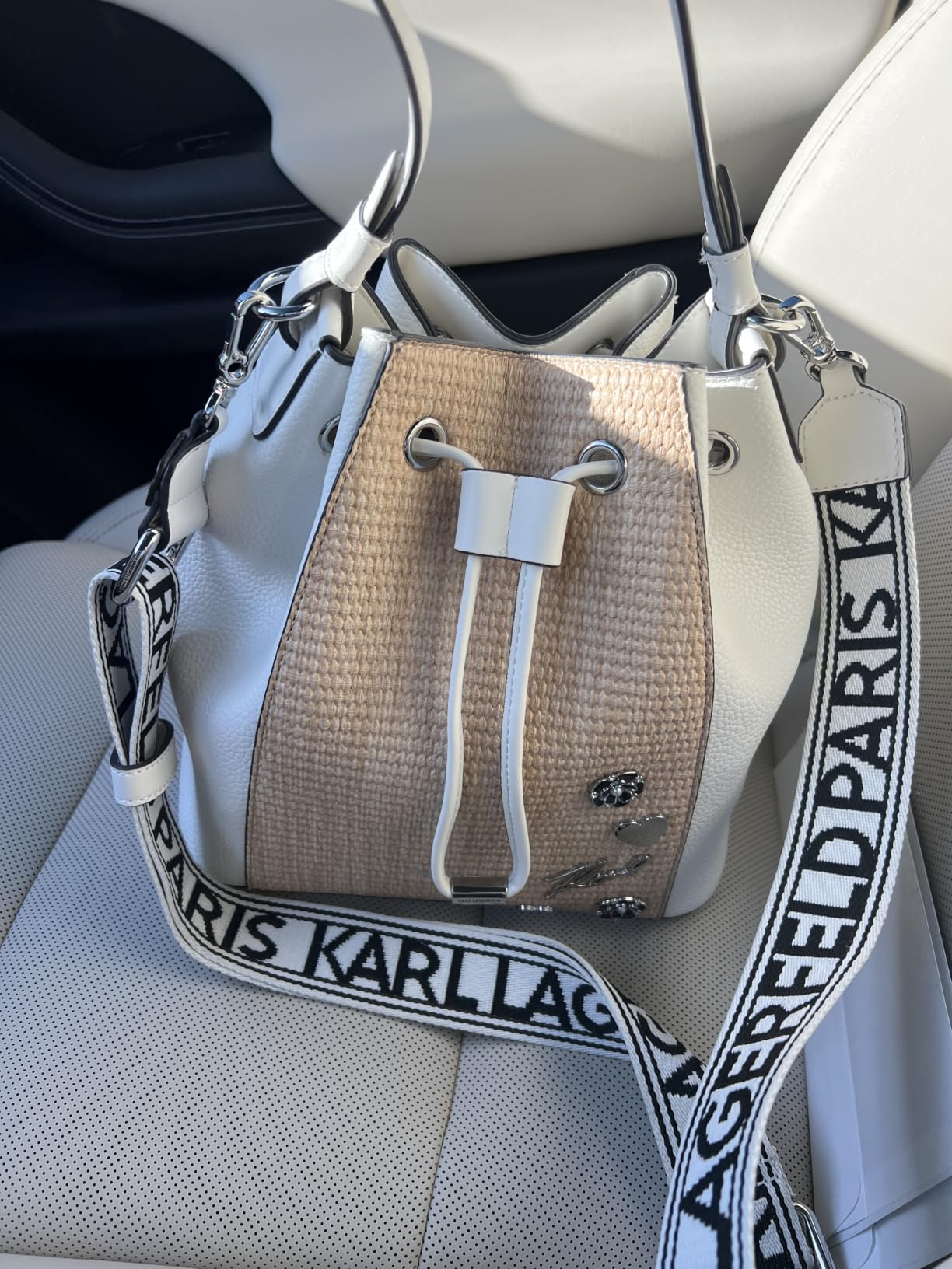 KARL LAGERFELD Paris Women's Adele Bucket Bag customer photo 1