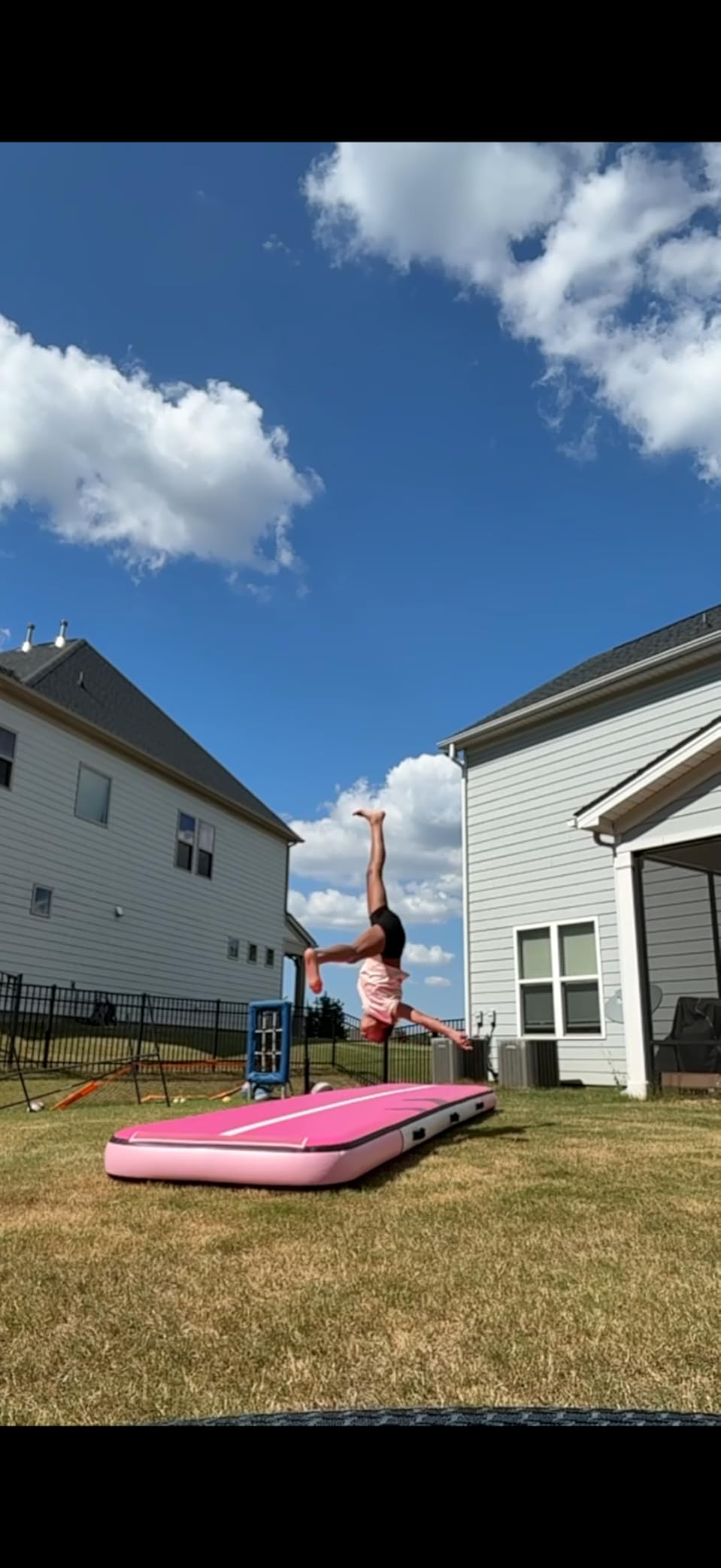 RAYOCON 8 inch Thick Inflatable Air Gymnastics Mat Tumble Floor customer photo 1