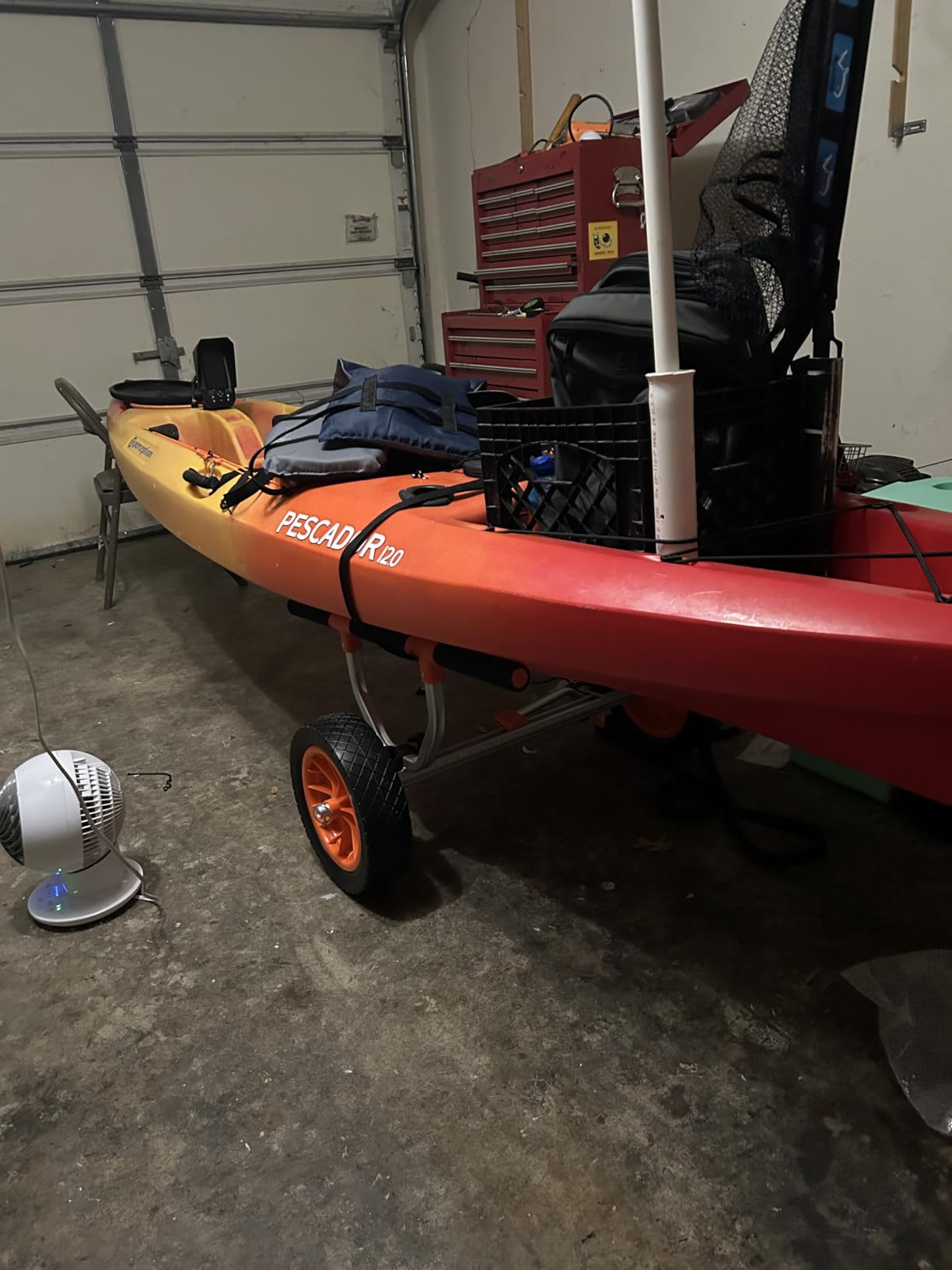 VEVOR Kayak Cart, Heavy Duty 450 LBS Load Capacity Kayak Trailer, Detachable Canoe Trolley Cart with Adjustable Width & Nonslip Support Foot, 12'' Solid Tires for Kayaks Canoes Float Mats Paddleboards customer photo 1
