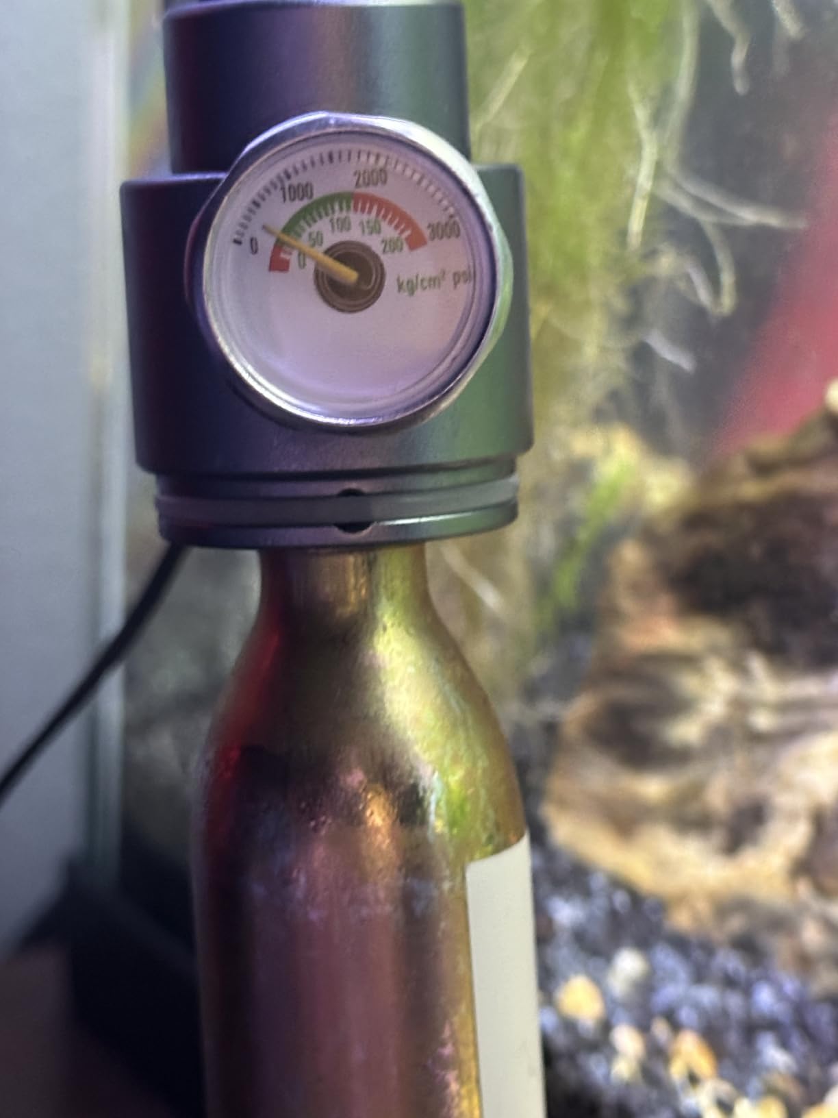 FZONE Desktop Aquarium CO2 System, 45g CO2 Cartridge, 5/8