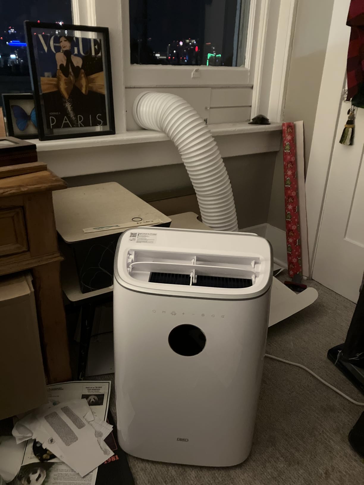 DREO Portable Air Conditioner 318S, 8000 BTU ASHRAE (5000 BTU DOE) Smart AC Unit for Bedroom with Drainage-free Cooling, Fan&Dehumidifier 3 in 1, APP/Voice/Remote, Quiet Standing AC for Room Indoors customer photo 1