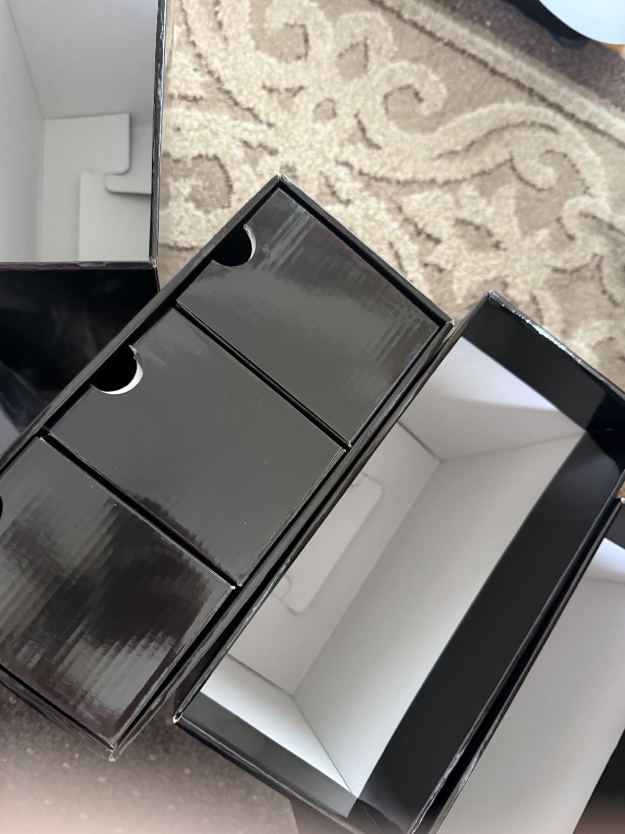 Trading Card Storage Box 12 Drawers Cardboard Organizer with Dividers for Top Loaders, TCG, MTG and Sports Card Collections customer photo 1