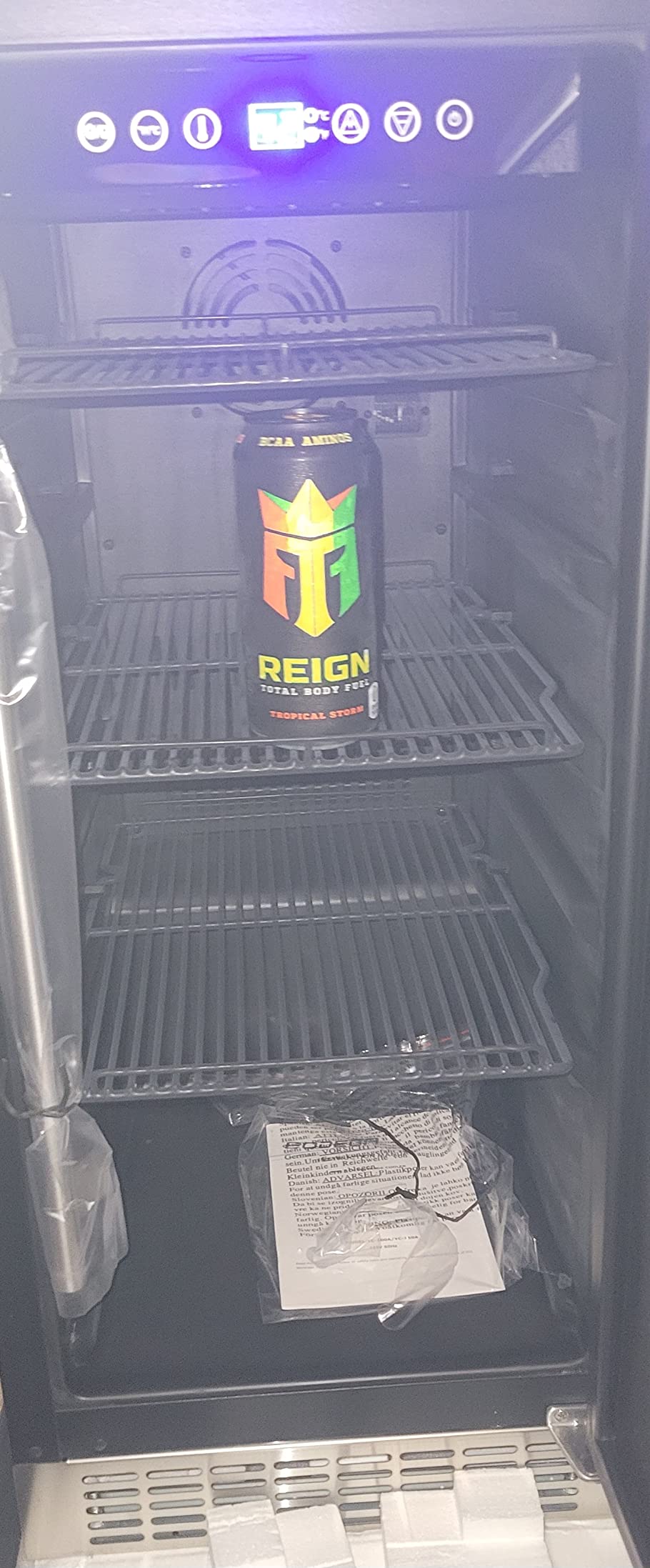 BODEGA 12.5 Cu.Ft Commercial Glass Door Drink Display Beverage Refrigerator | Upright commercial merchandiser; tempered glass door; lockable casters for retail drink display customer photo 1