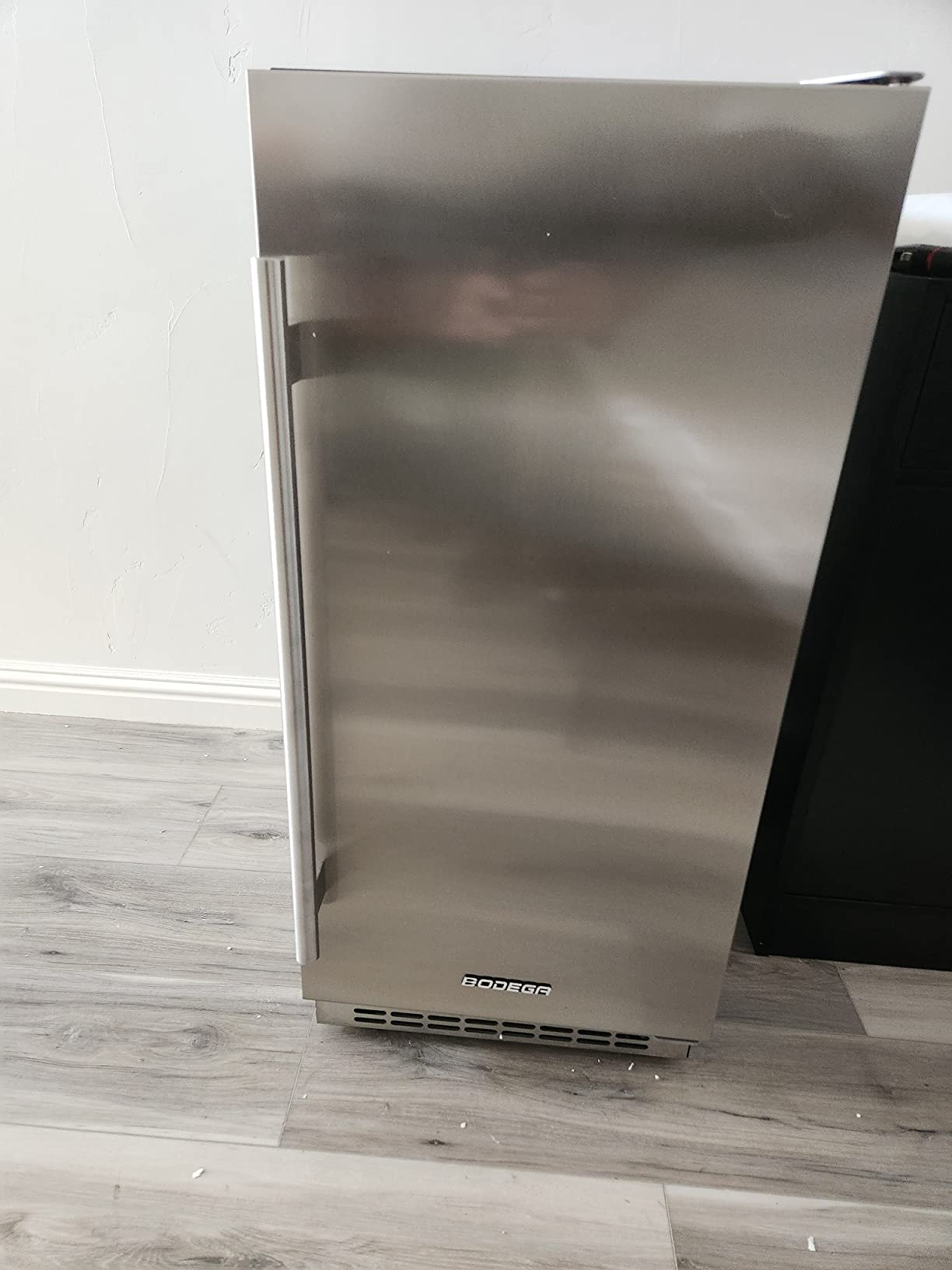 BODEGA 12.5 Cu.Ft Commercial Glass Door Drink Display Beverage Refrigerator | Upright commercial merchandiser; tempered glass door; lockable casters for retail drink display customer photo 2
