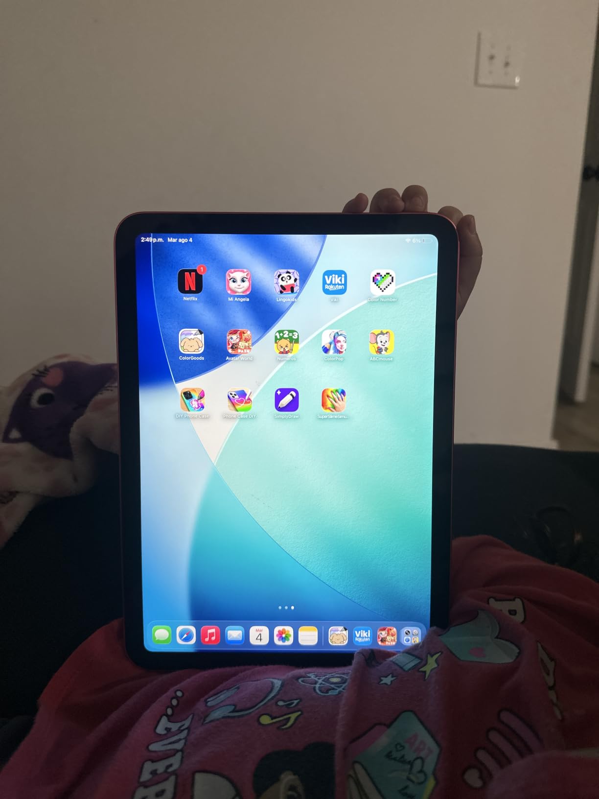 Apple iPad 11-inch: A16 chip, 11-inch Model, Liquid Retina Display, 256GB, Wi-Fi 6, 12MP Front/12MP Back Camera, Touch ID, All-Day Battery Life - Blue customer photo 1