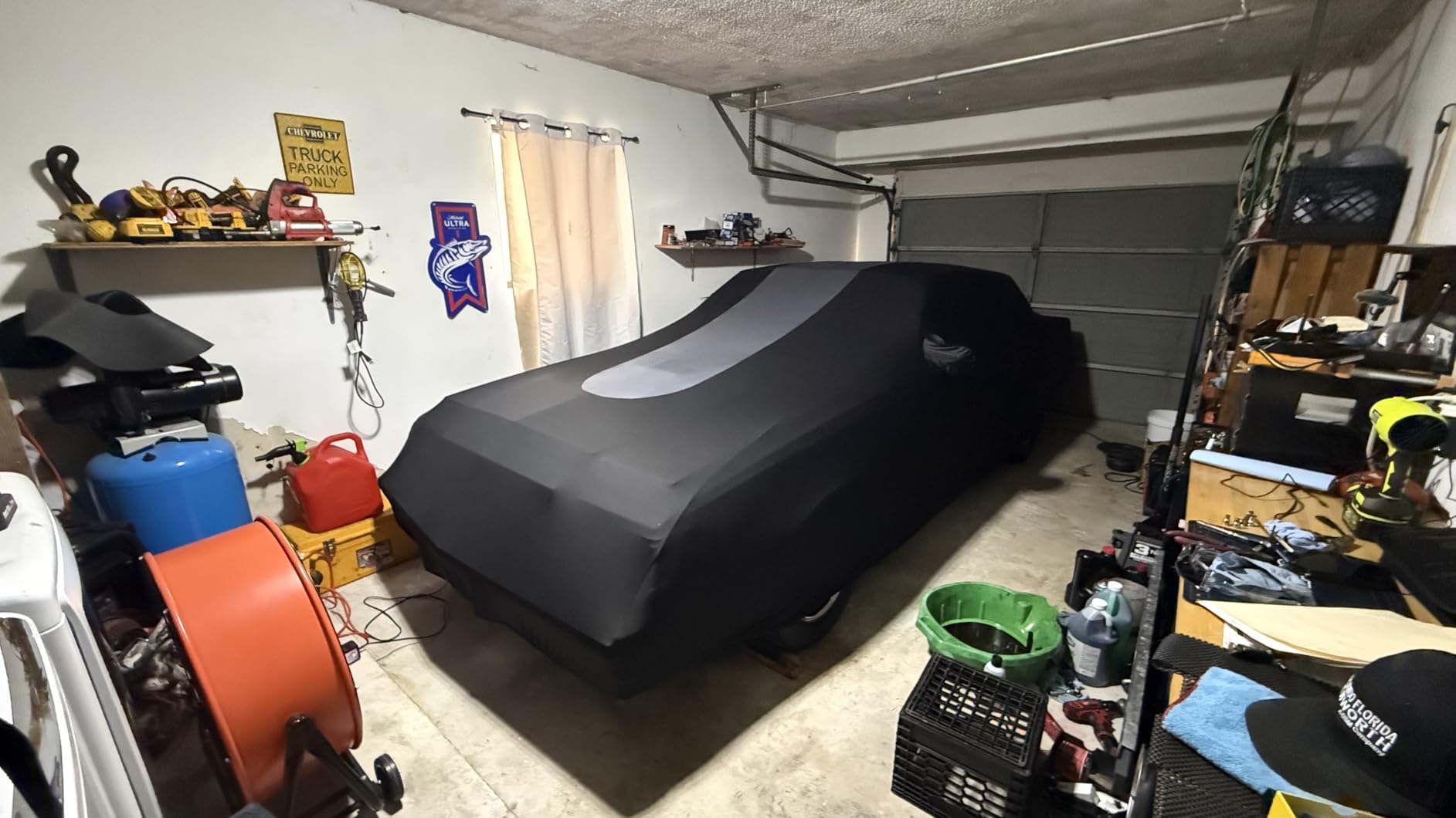 WinPower Indoor Car Cover, Fit 193-206 Inch Sedan Soft Stretch Elastic Dustproof Scratchproof Protection Full Car Cover for Underground Garage Car Show customer photo 2