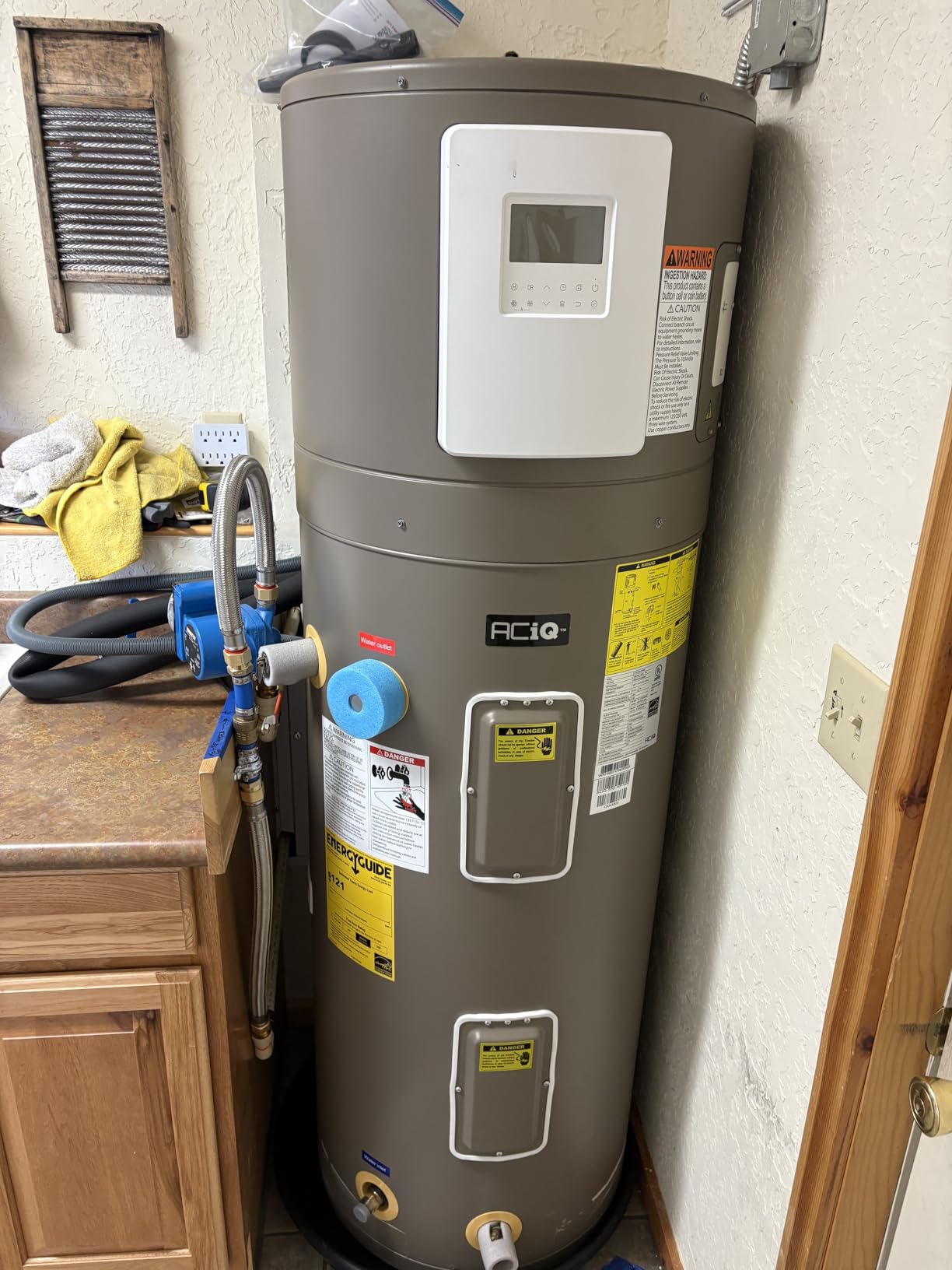 ACiQ 50 Gallon Electric Residential Hybrid Heat Pump Water Heater Tank | Heater with WiFi, Ultra Quiet 49.5 dBA, Energy Saving Residential Electric Tank customer photo 1
