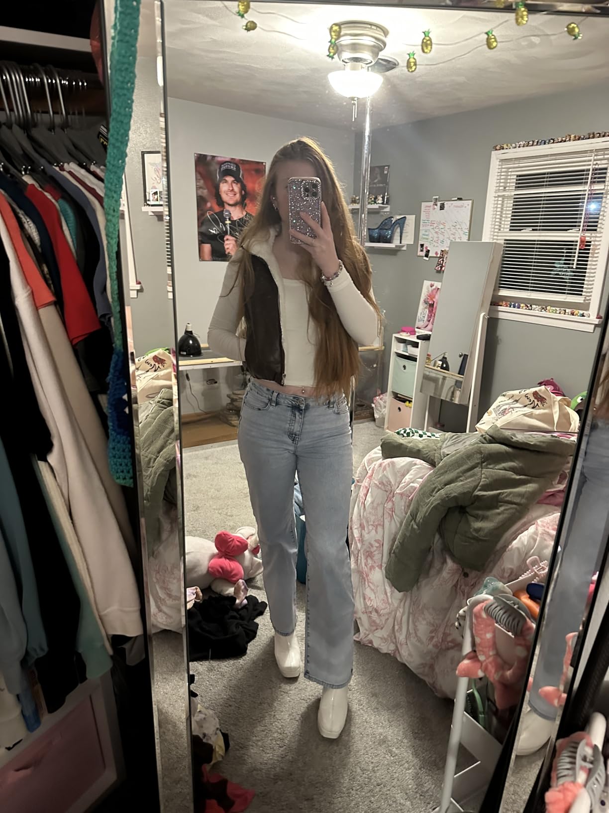 Trendy Queen Women High Waisted Straight Wide Leg Jeans Stretch Baggy Pants | High Rise Denim, Relaxed Fit Trousers, Retro Y2K Aesthetic, Streetwear Style, Long Straight Leg Pants customer photo 2