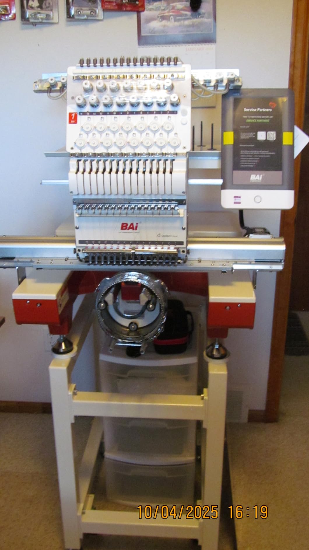Poolin 15 Needle Commercial Embroidery Machine, 20