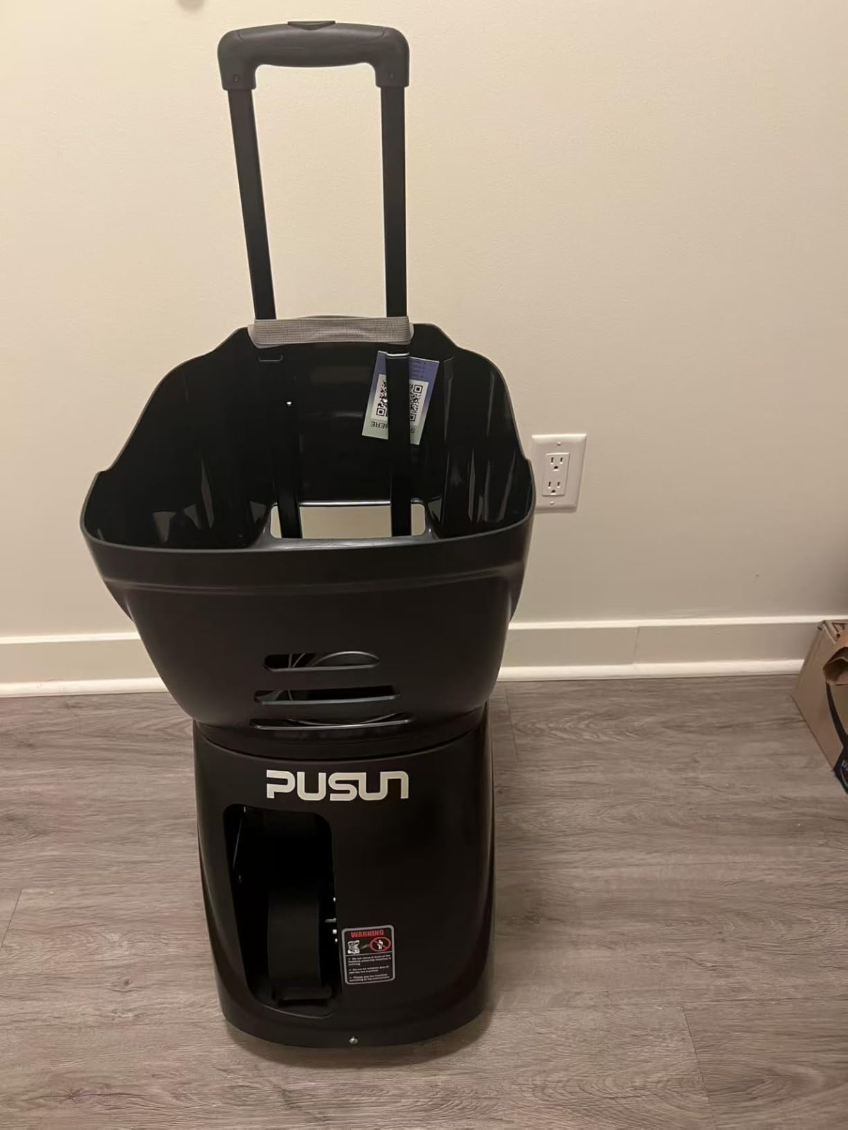 PUSUN｜PT-Smart Tennis Ball Machine: App Control with 12 Built-in Training Modes,6-Level Spin,28-Pt,75 MPH,32.6 lbs,100+ Ball,5H Battery, Portable, for Tennis/Padel,Training, Practice,Beginners to Pros customer photo 1