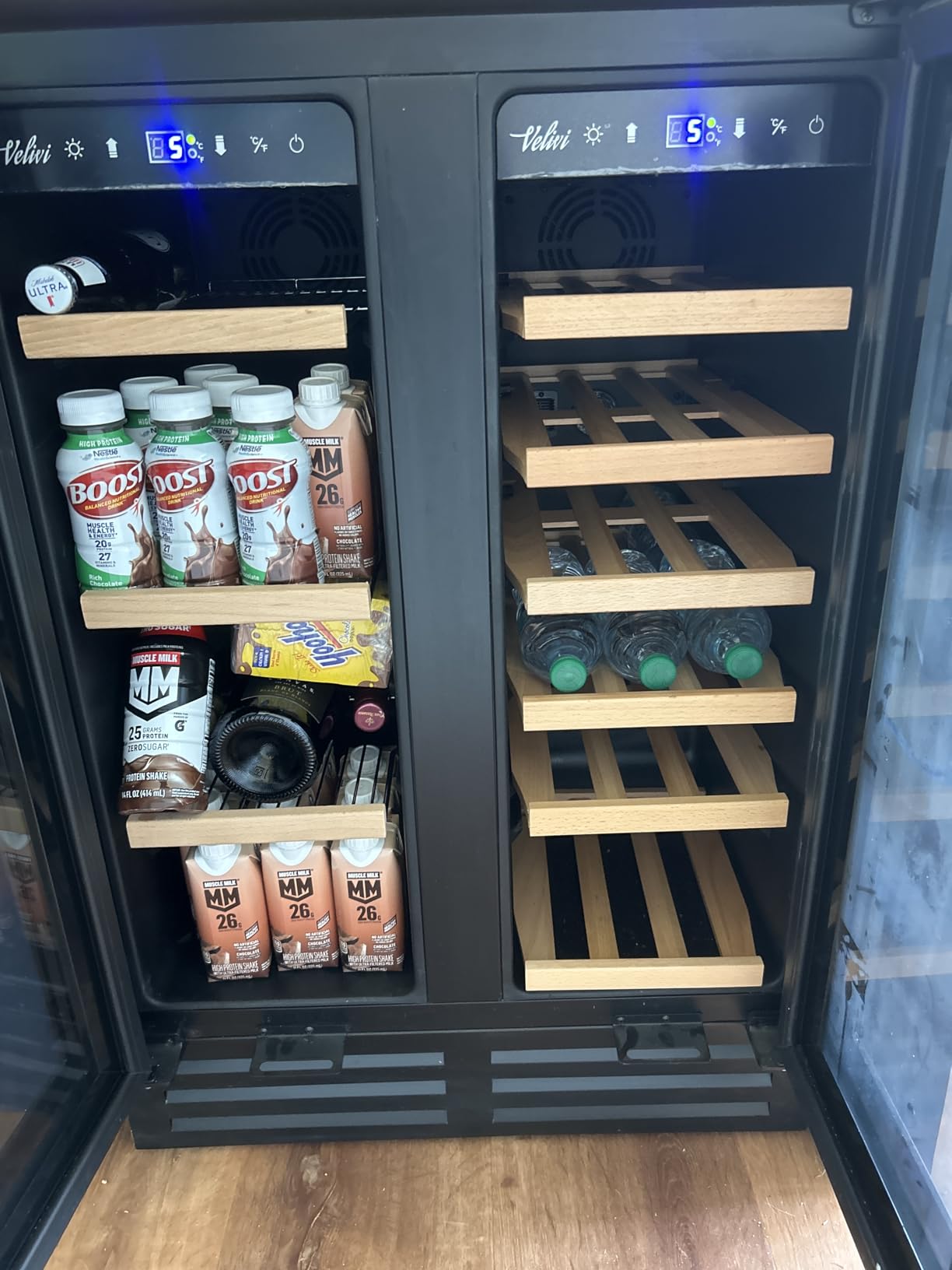 Velivi Commercial Merchandiser Refrigerator Display Beverage Fridge | 13.8 Cu Ft Upright Cooler with Glass Door/LED Light/Door Lock, Low Noise, Fast Cooling for Shop, Restaurant, Office (White) customer photo 2