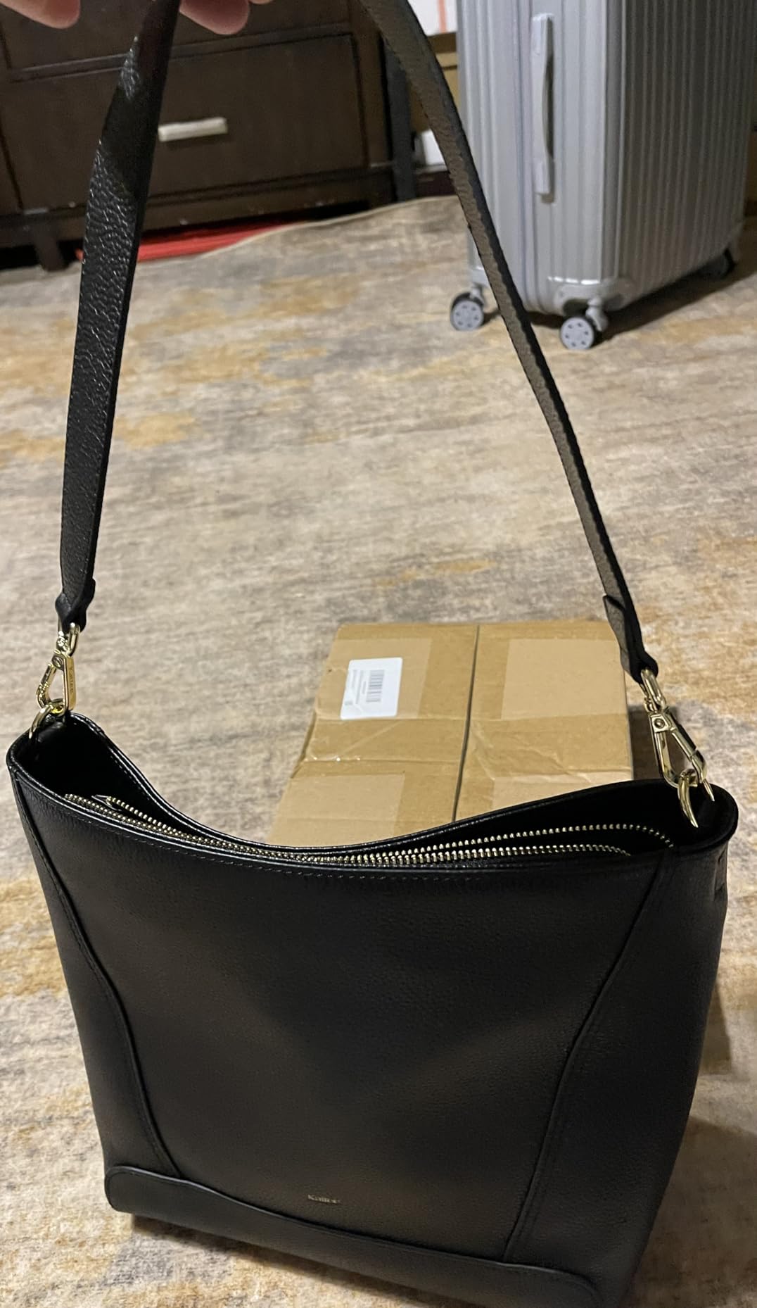 Leather Purses and Handbags, Bucket Bags for Women, Top Grain Leather Tote Shoulder Crossbody with 2 Straps customer photo 1