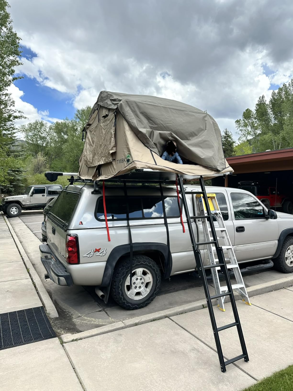 Overland Vehicle Systems LD TMBK 3 Soft Shell Roof Top Tent with Annex Combo, Tan Body & Green Rainfly with Green Annex customer photo 1