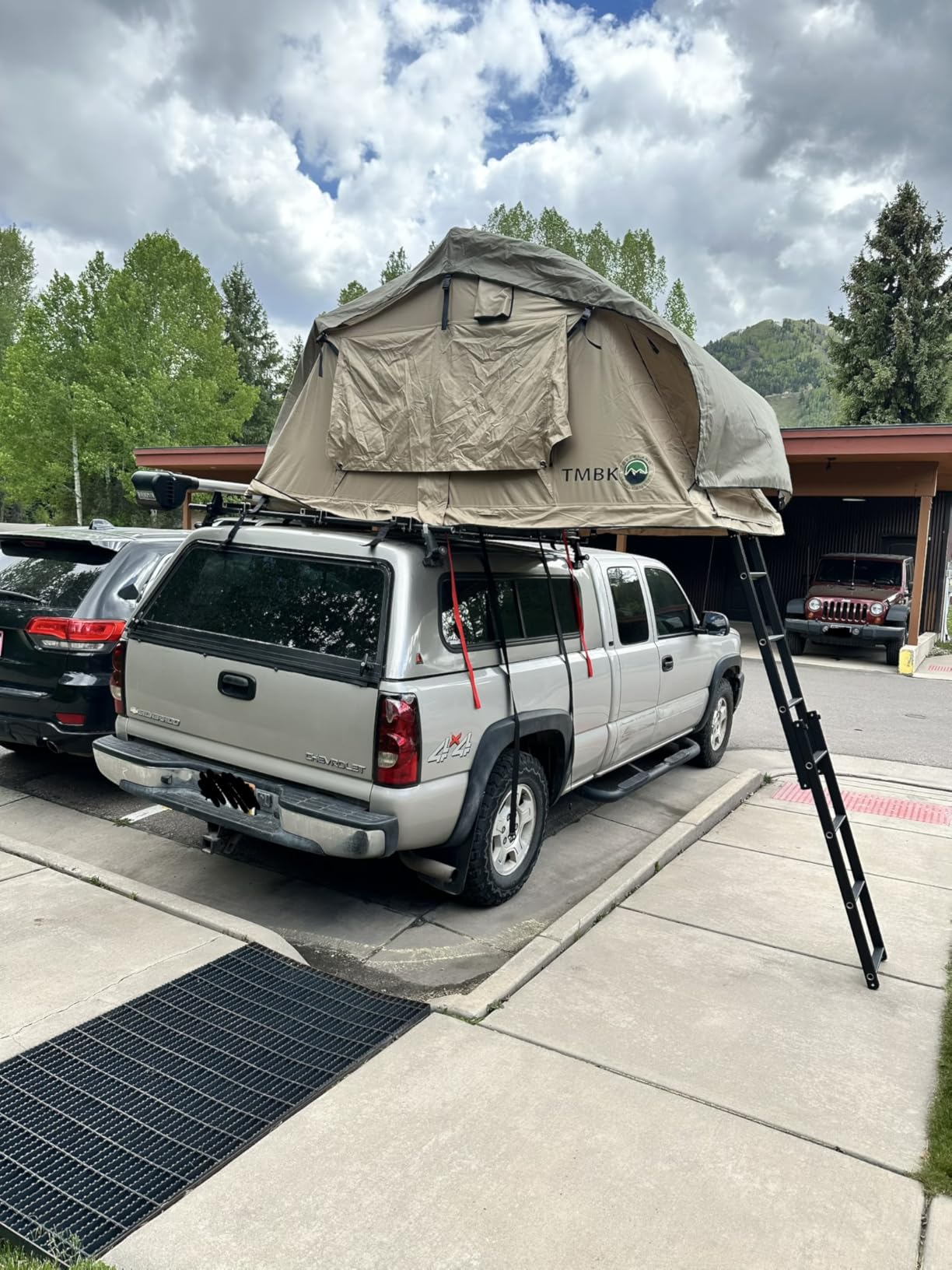 Overland Vehicle Systems LD TMBK 3 Soft Shell Roof Top Tent with Annex Combo, Tan Body & Green Rainfly with Green Annex customer photo 2